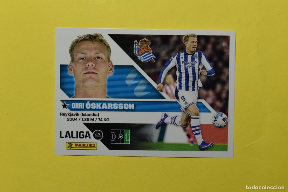 Cromos de f&uacute;tbol: Cromo Liga 2026 2027. 26 27. &Oacute;skarsson. Real Sociedad. N. &ordm; 19. ESTE. Panini