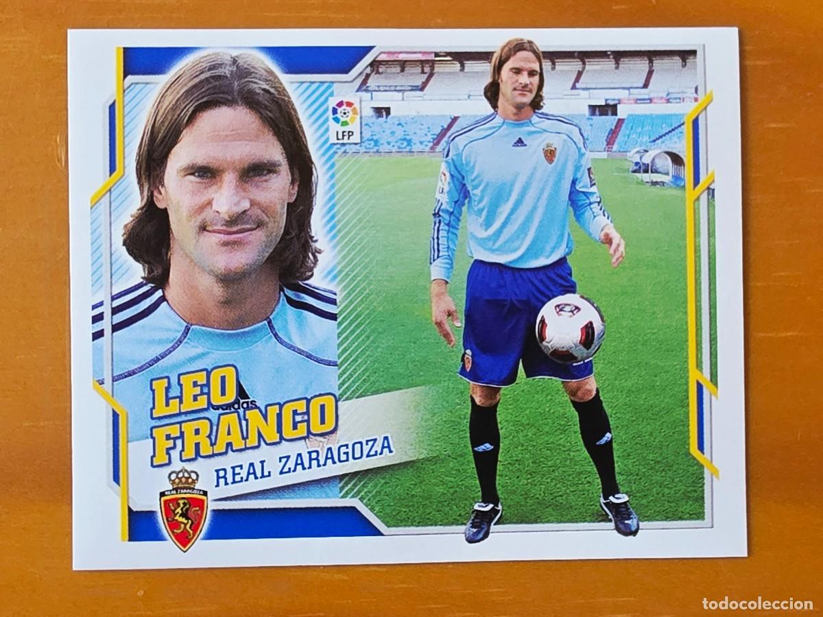 Cromos de f&uacute;tbol: 2 Leo Franco, Real Zaragoza, Panini Ediciones Liga Este 2010 2011 10 11 sin pegar
