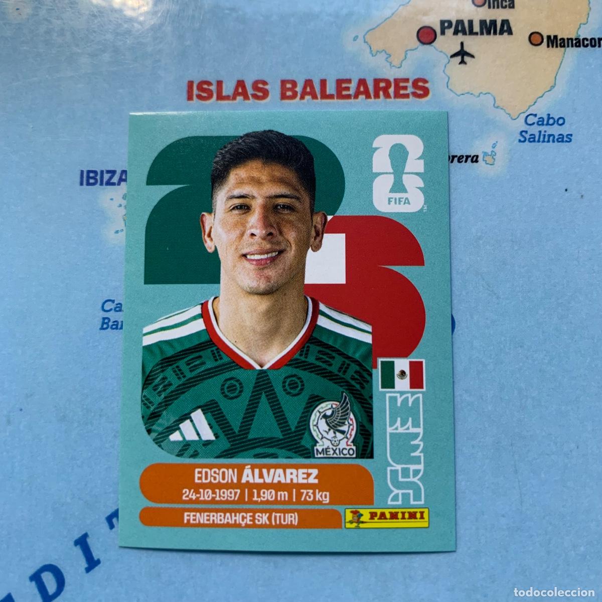Cromos de f&uacute;tbol: &Aacute;lvarez numero 10 de Mexico cromo panini Mundial Fifa World Cup 2026