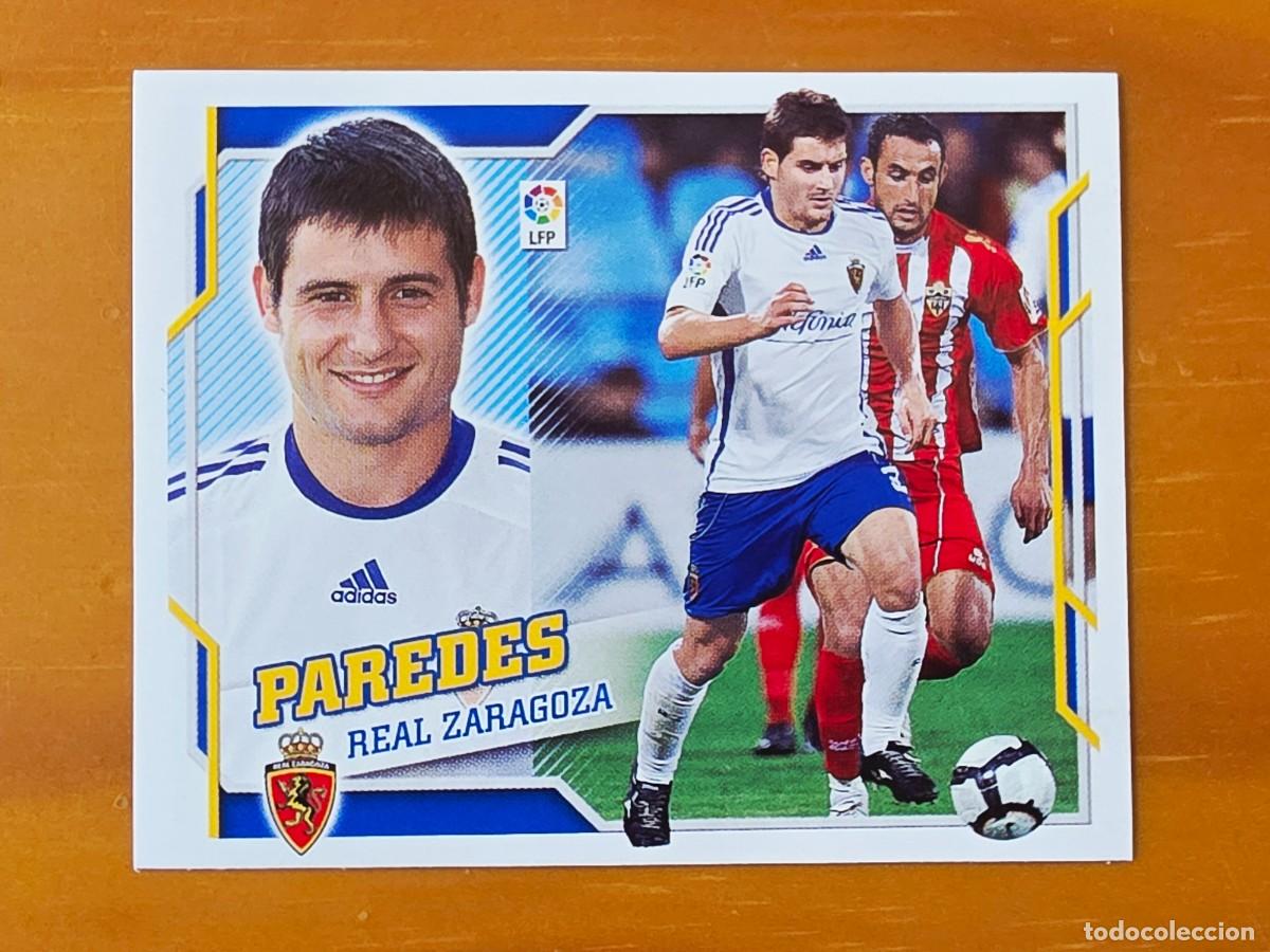 Football Stickers: 3 B Paredes, Real Zaragoza, Panini Ediciones Liga Este 2010 2011 10 11 sin pegar