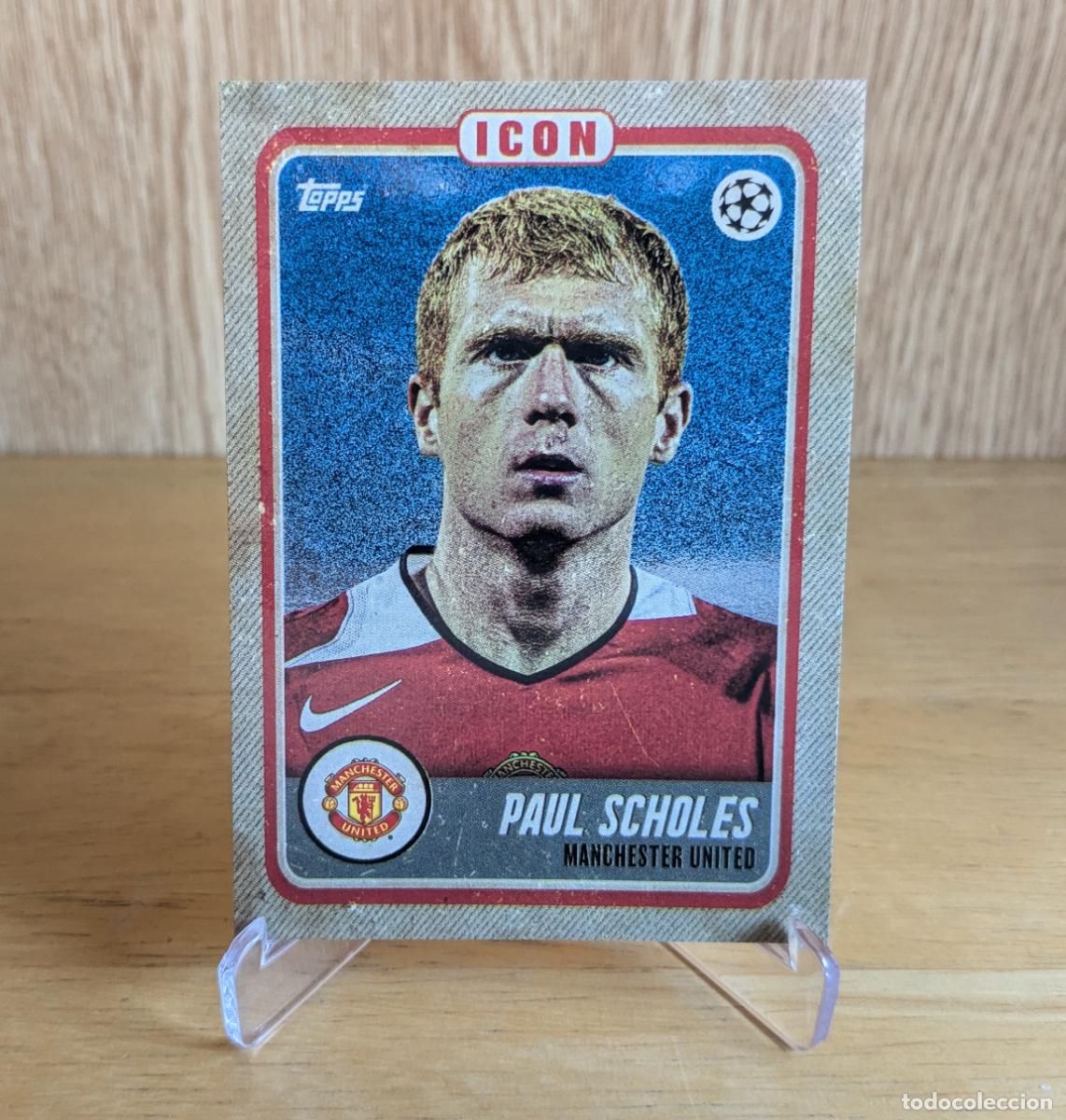 Football Stickers: TOPPS JAMAL MUSIALA PLATINUM SET - PAUL SCHOLES - ICON - MANCHESTER UNITED