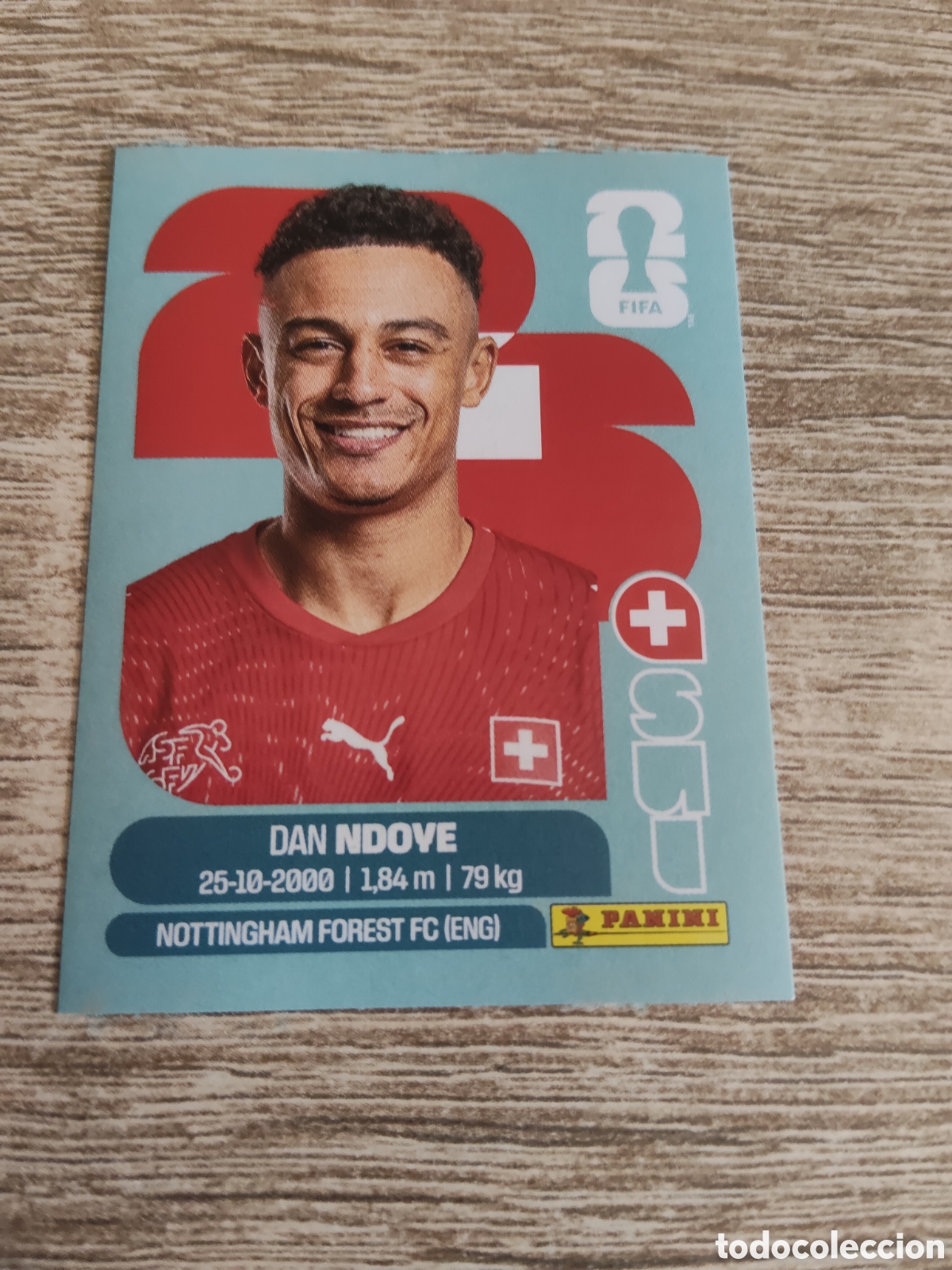 Cromos de f&uacute;tbol: Panini mundial 2026 SUI 19 Dan Ndoye Suiza