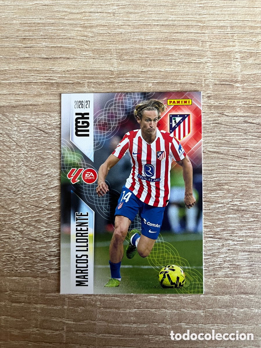 Football Stickers: 58 MARCOS LLORENTE MEGACRACKS MGK 2026 2027 26 27 ATL&Eacute;TICO DE MADRID