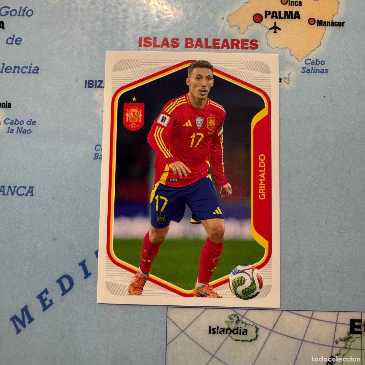Cromos de f&uacute;tbol: Grimaldo n&uacute;mero 29 la selecci&oacute;n espa&ntilde;ola &ldquo;Espa&ntilde;a 2026&rdquo; del Carrefour 2026