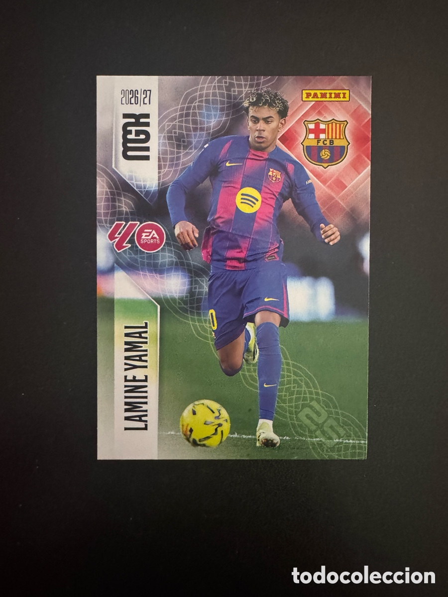 Cromos de f&uacute;tbol: LAMINE YAMAL BARCELONA NUMERO 89 MEGACRACKS 2026 2027
