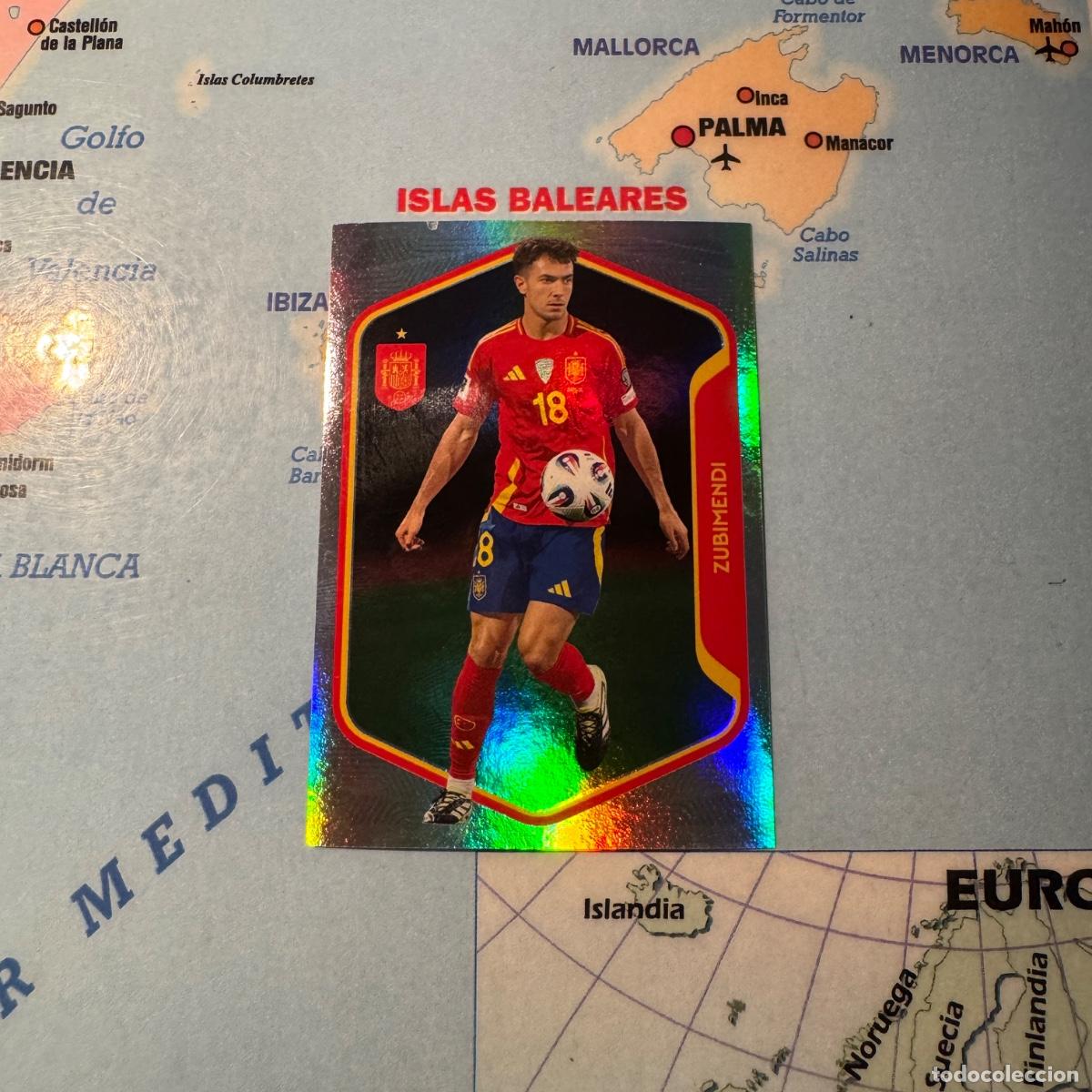 Cromos de f&uacute;tbol: Zubimendi n&uacute;mero 34 la selecci&oacute;n espa&ntilde;ola &ldquo;Espa&ntilde;a 2026&rdquo; del Carrefour 2026
