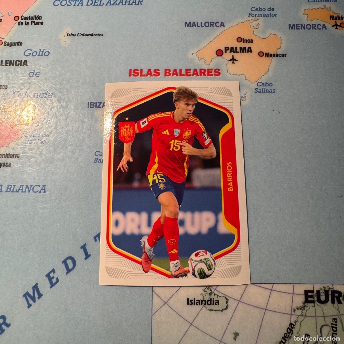 Cromos de f&uacute;tbol: Barrios n&uacute;mero 39 la selecci&oacute;n espa&ntilde;ola &ldquo;Espa&ntilde;a 2026&rdquo; del Carrefour 2026