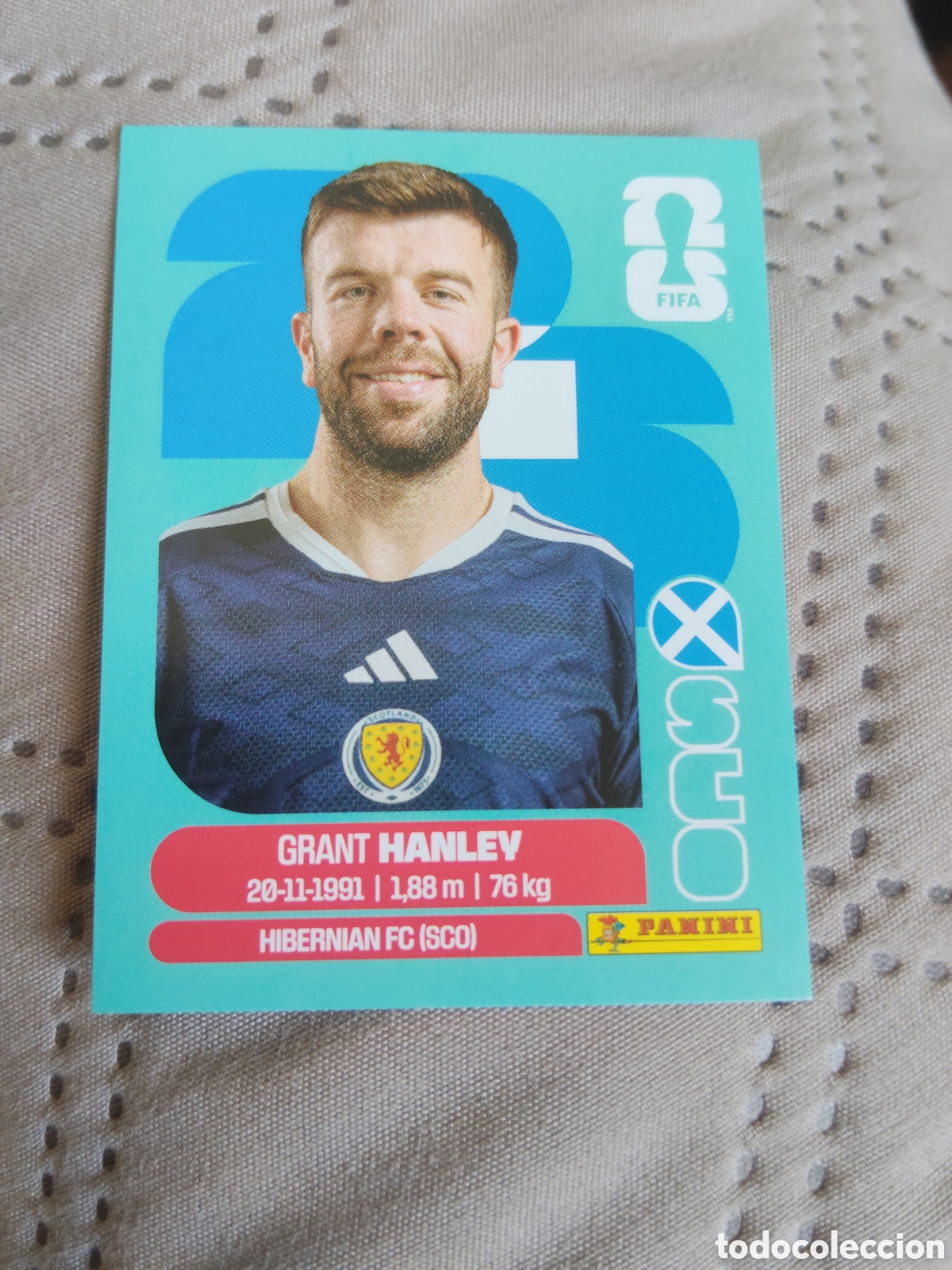 Cromos de f&uacute;tbol: Panini mundial 2026 SCO 10 Grant Hanley Escocia