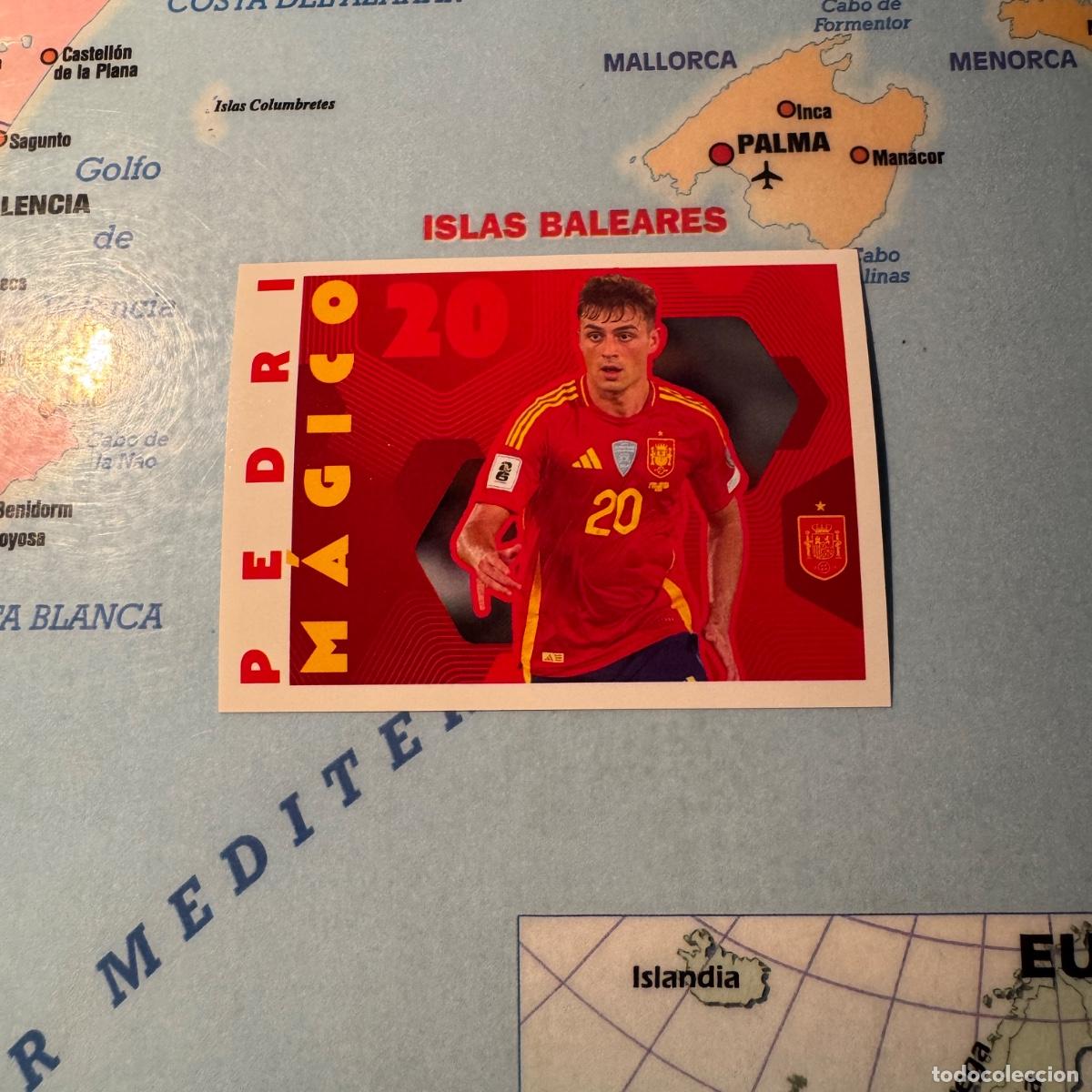 Cromos de f&uacute;tbol: Pedri n&uacute;mero 69 la selecci&oacute;n espa&ntilde;ola &ldquo;Espa&ntilde;a 2026&rdquo; del Carrefour 2026