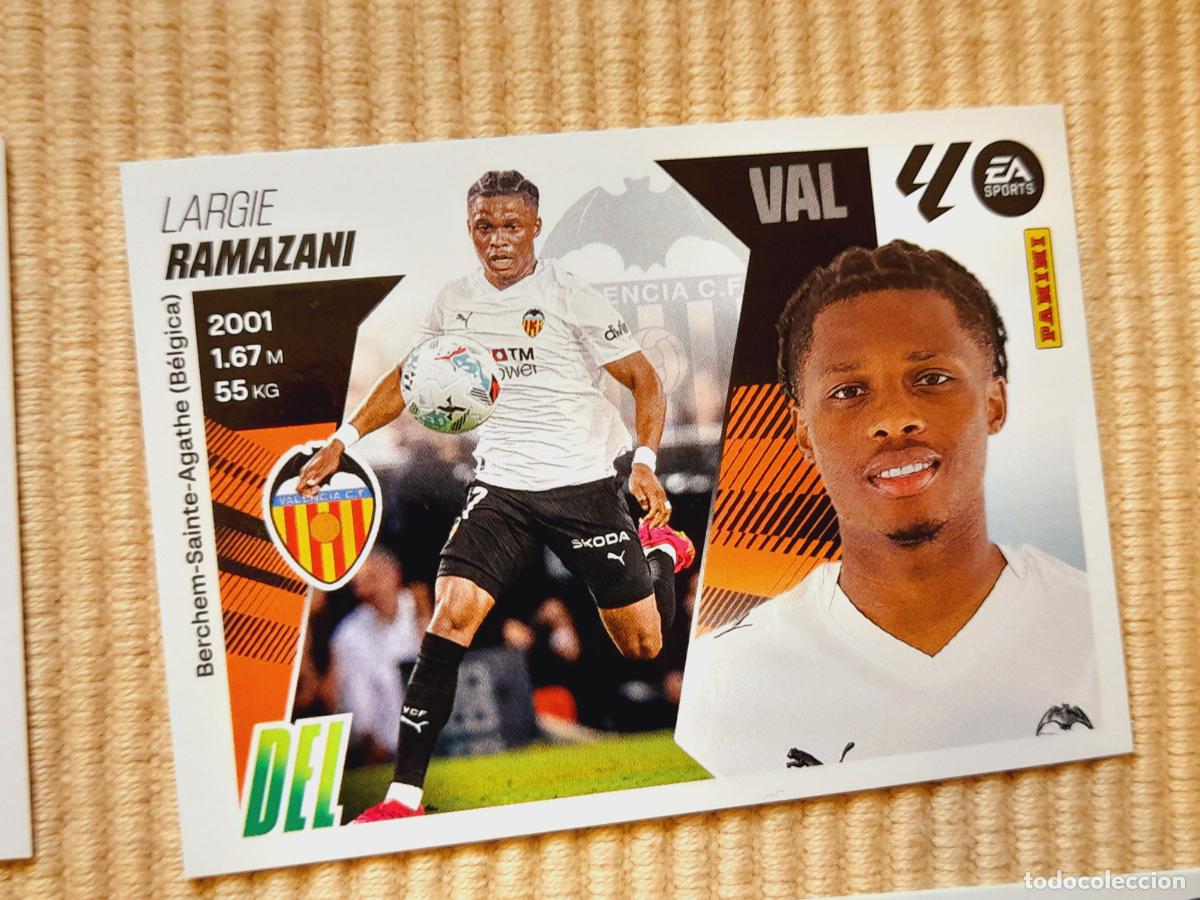 Cromos de f&uacute;tbol: CROMO 63 RAMAZANI (ULTIMOS FICHAJES) VALENCIA CF LIGA 25-26 2025 2026 ALBUM ESTE