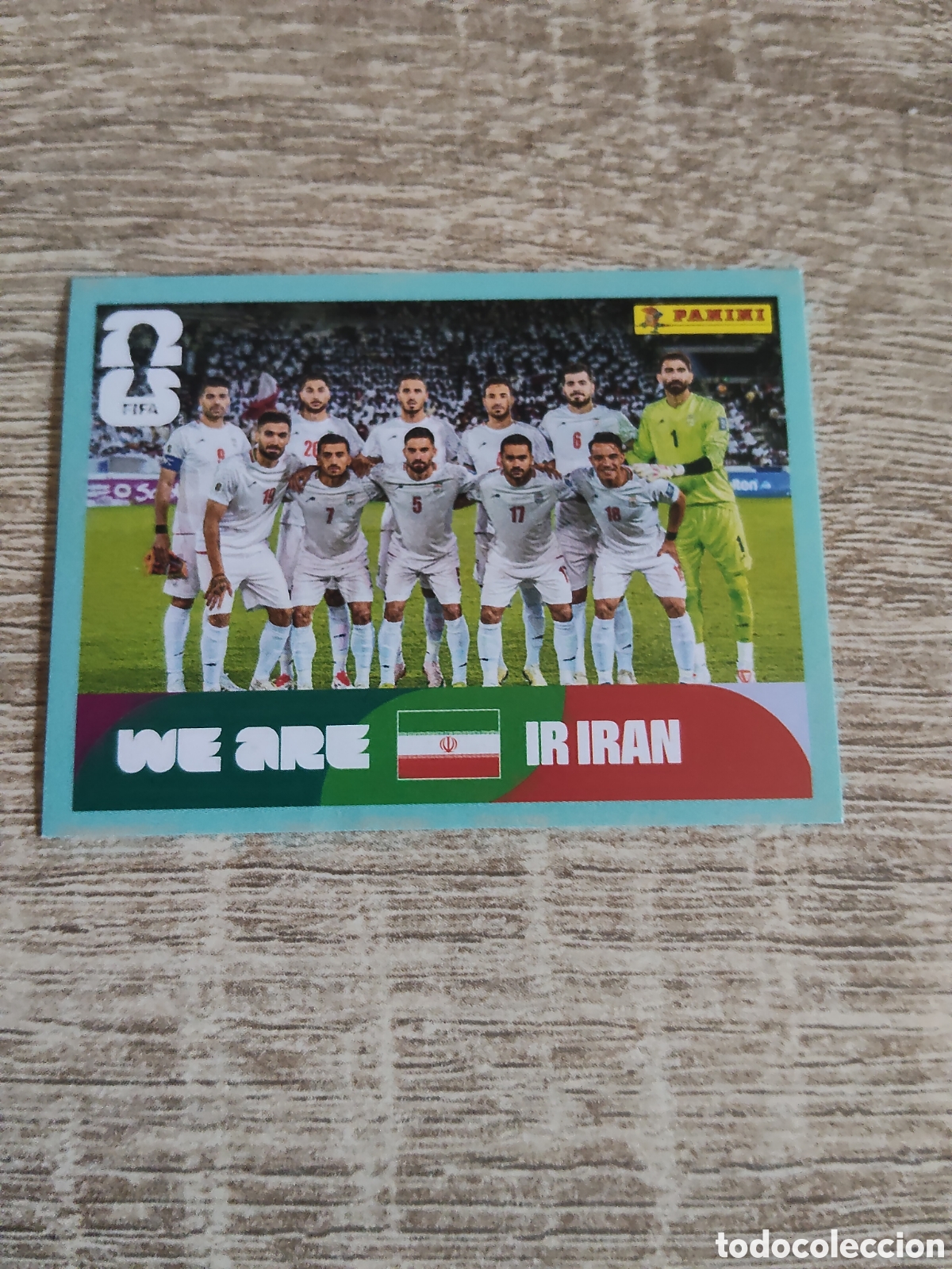 Cromos de f&uacute;tbol: Panini mundial 2026 IRN 13 alineaci&oacute;n Ir&aacute;n