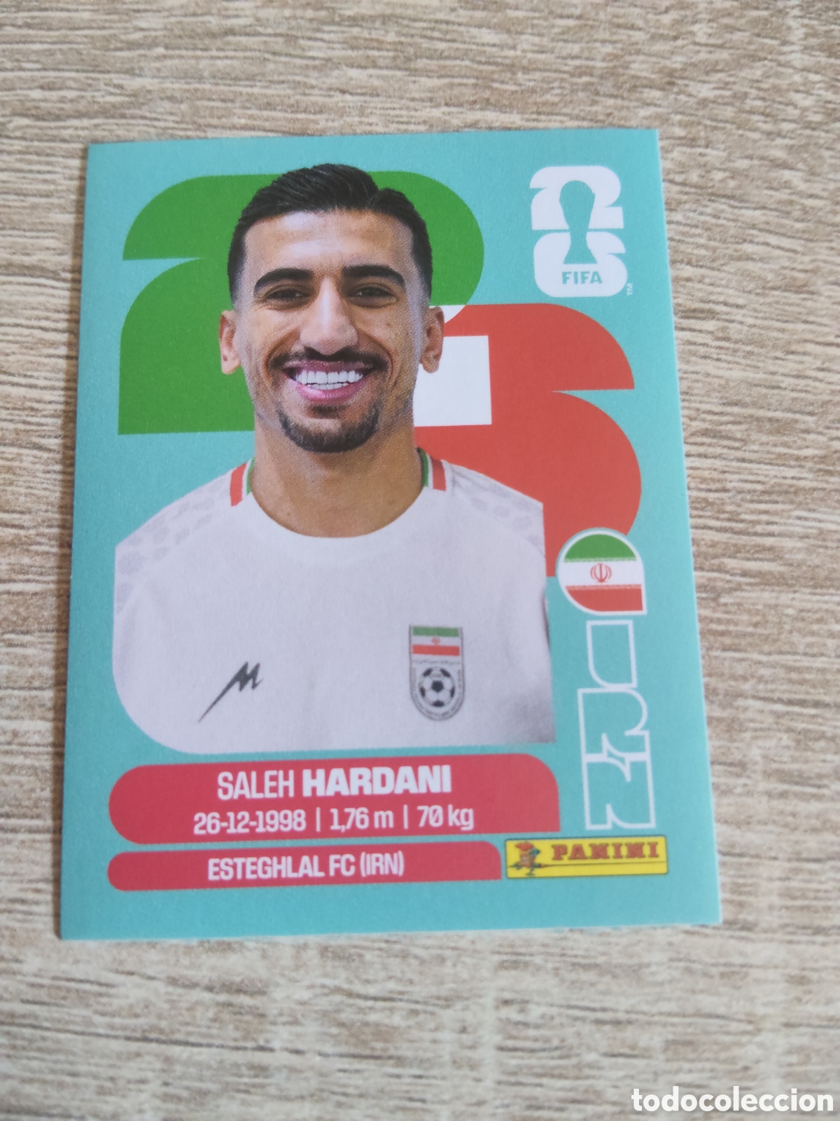 Cromos de f&uacute;tbol: Panini mundial 2026 IRN 10 Saleh Hardani Ir&aacute;n