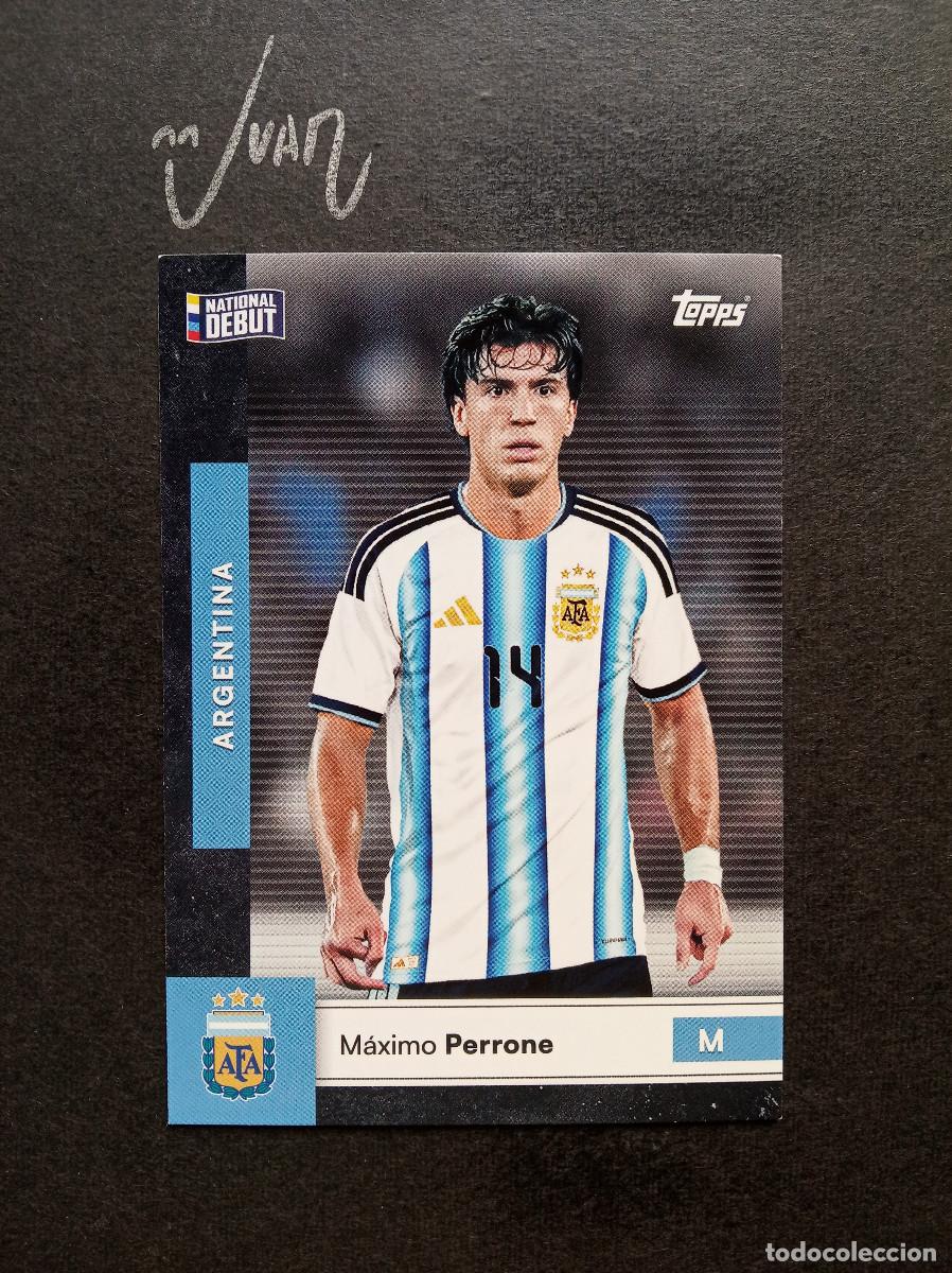 Cromos de f&uacute;tbol: N&ordm; 12 NATIONAL DEBUT PERRONE COMO ⚽ TOPPS &reg; FIRST TEAM SET ARGENTINA FIFA WORLD CUP 2026 MUNDIAL 26
