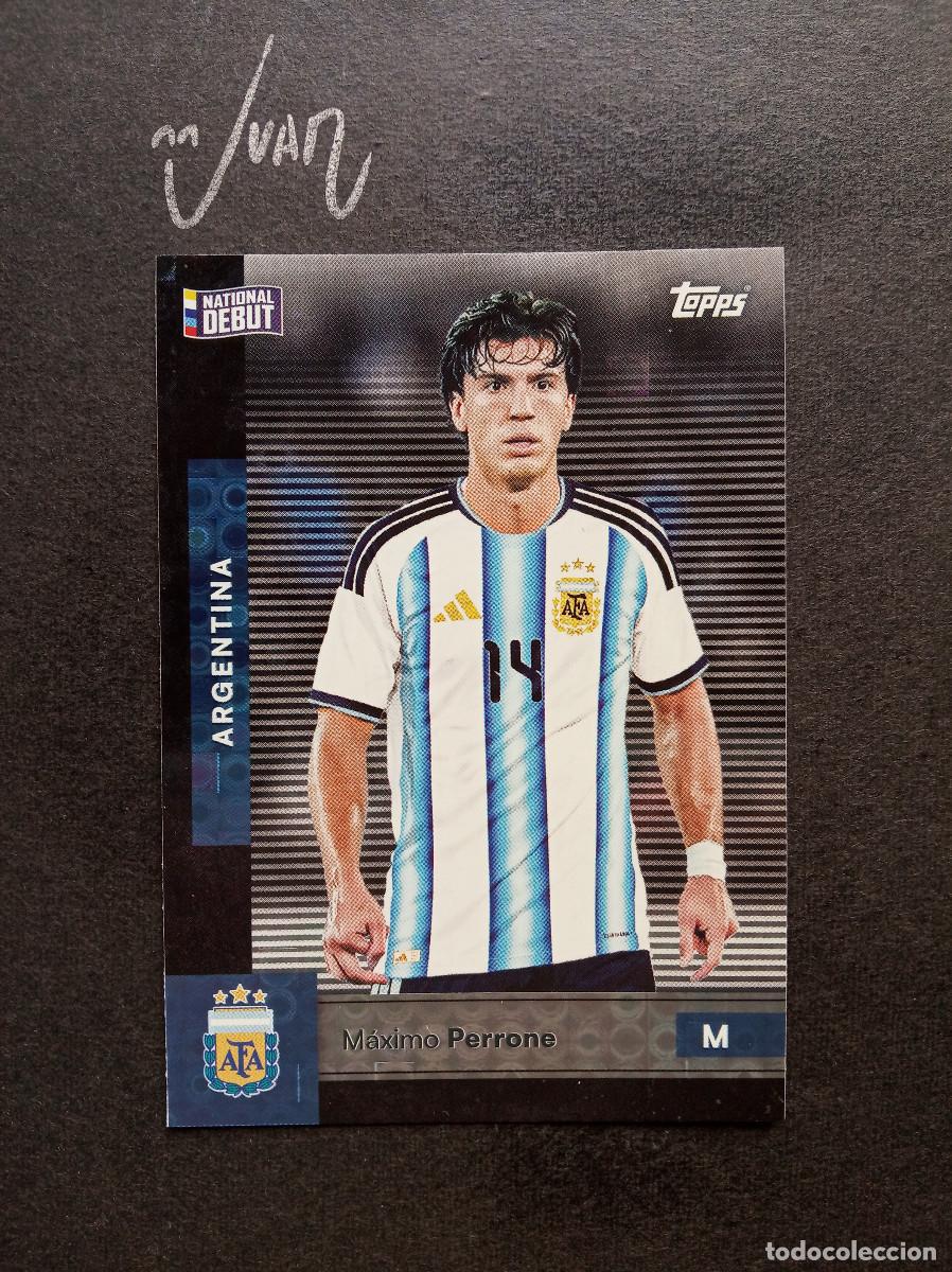 Fu&szlig;ball-Sticker: NATIONAL DEBUT PARALELA HALO PERRONE ⚽ TOPPS &reg; FIRST TEAM SET ARGENTINA FIFA WORLD CUP 2026 MUNDIAL