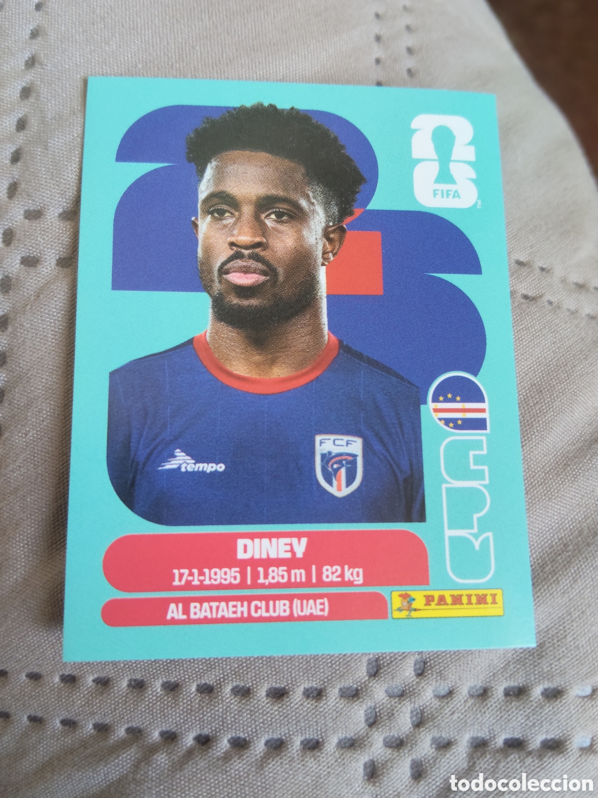 Cromos de f&uacute;tbol: Panini mundial 2016 CPV 5 Diney Cabo Verde