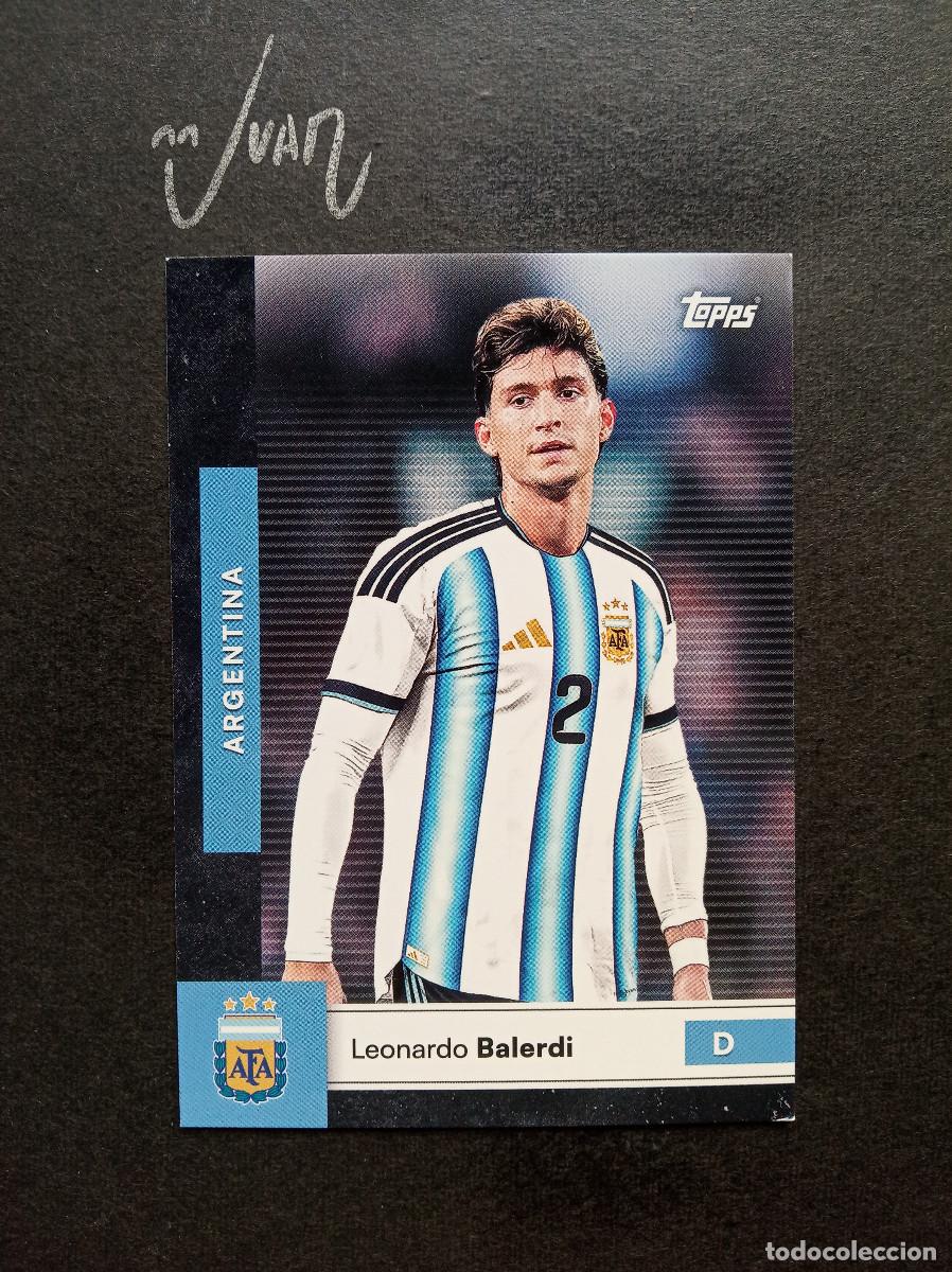 Cromos de f&uacute;tbol: 3 LEONARDO BALERDI OLYMPIQUE MARSELLA ⚽ TOPPS &reg; FIRST TEAM SET ARGENTINA FIFA WORLD CUP 2026 MUNDIAL