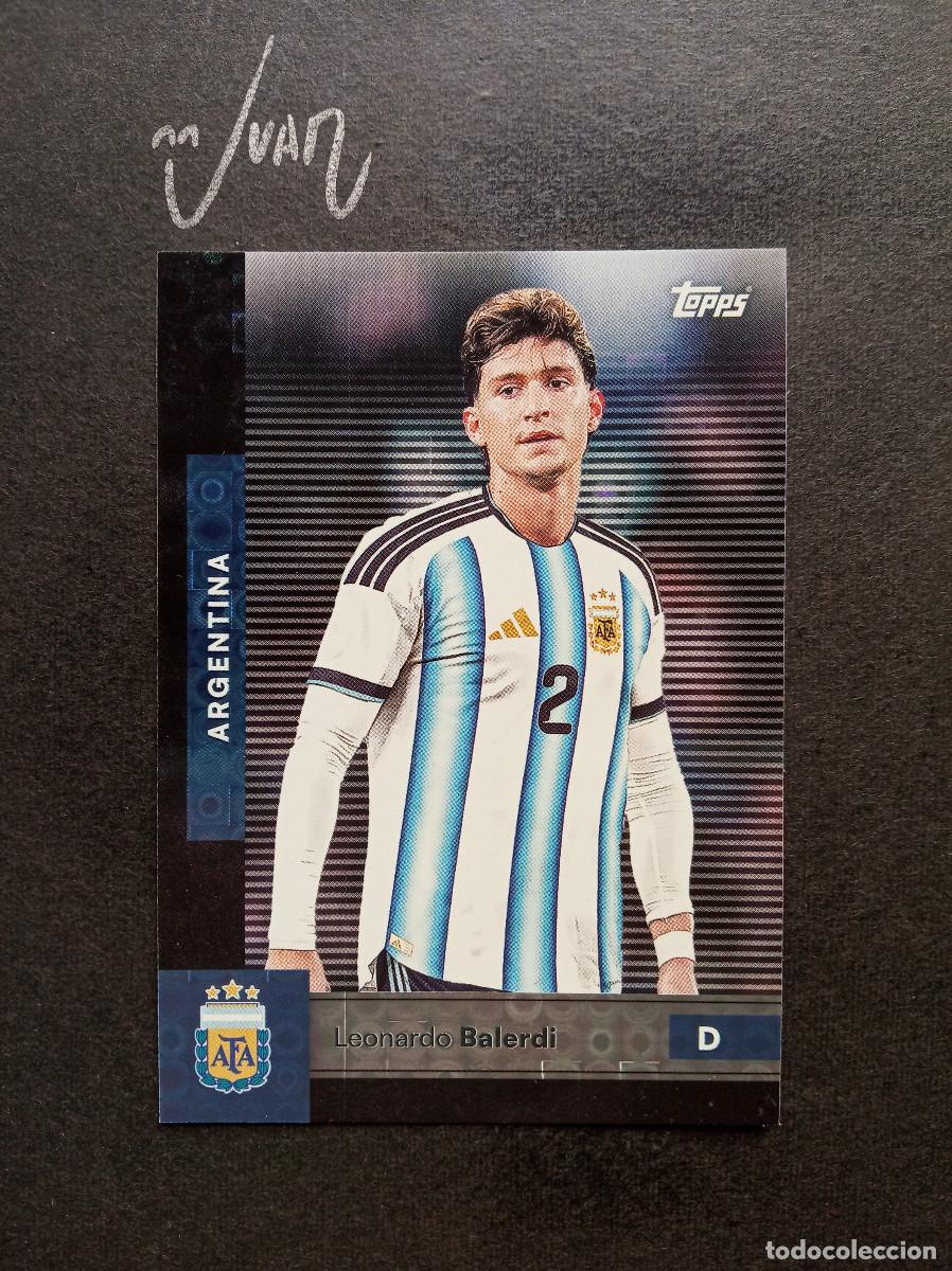 Cromos de f&uacute;tbol: N&ordm; 3 PARALELA HALO LEONARDO BALERDI ⚽ TOPPS &reg; FIRST TEAM SET ARGENTINA FIFA WORLD CUP 2026 MUNDIAL