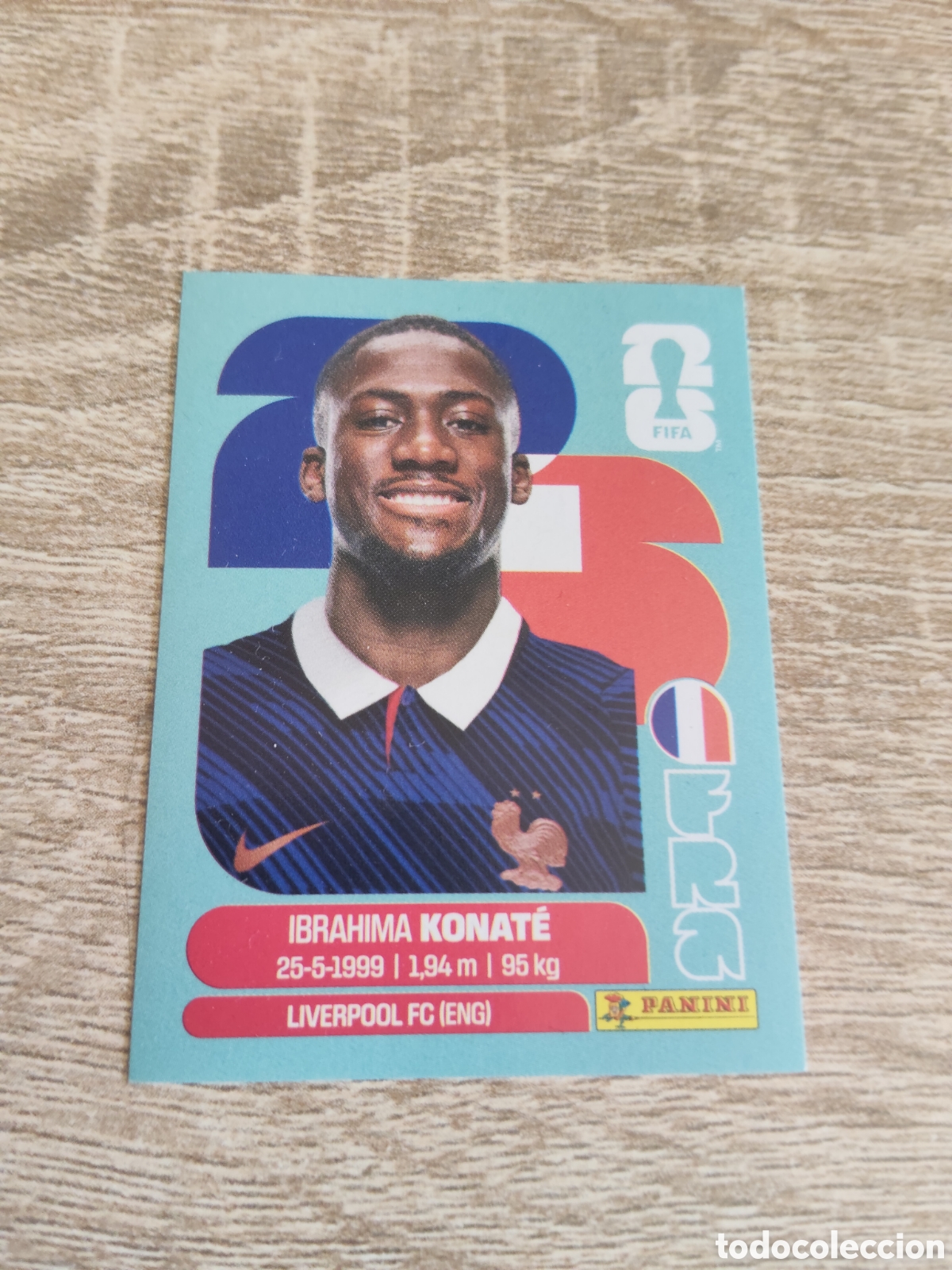 Cromos de f&uacute;tbol: Panini mundial 2026 FRA 6 Ibrahima Konate Francia
