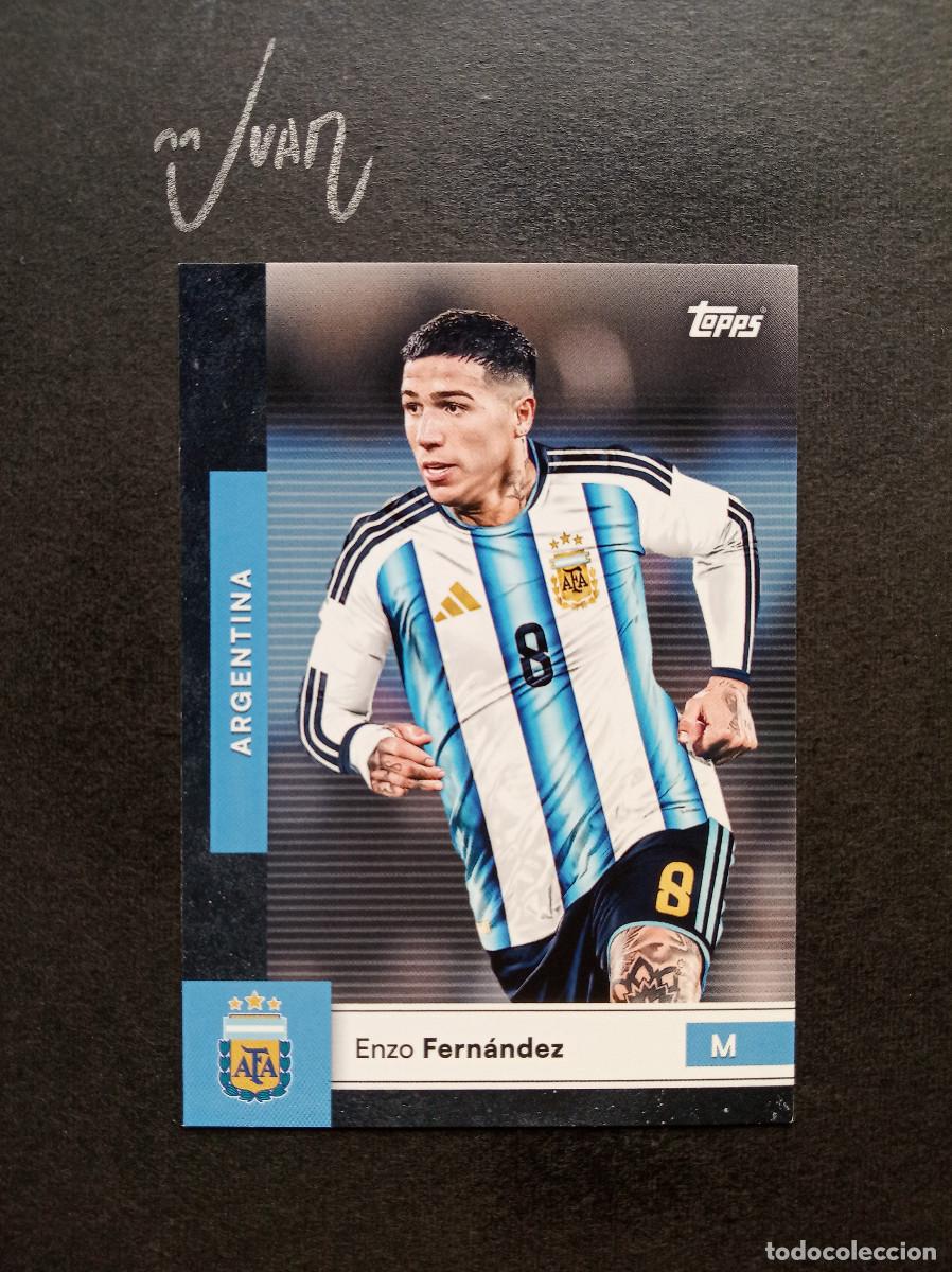 Cromos de f&uacute;tbol: N&ordm; 10 ENZO FERNANDEZ CHELSEA ⚽ TOPPS &reg; FIRST TEAM SET ARGENTINA FIFA WORLD CUP 2026 MUNDIAL