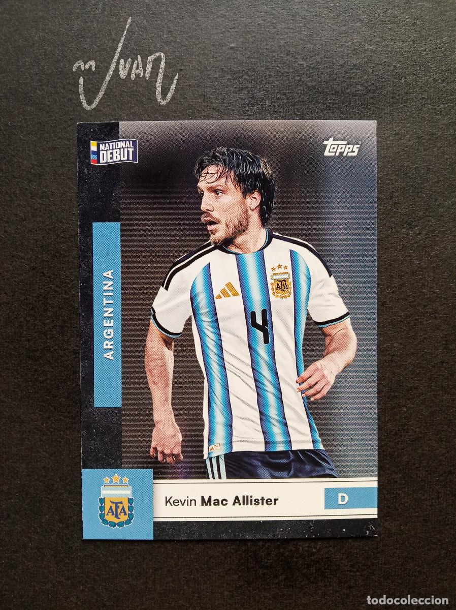 Football Stickers: N&ordm; 14 NATIONAL DEBUT MAC ALLISTER ⚽ TOPPS &reg; FIRST TEAM SET ARGENTINA FIFA WORLD CUP 2026 MUNDIAL