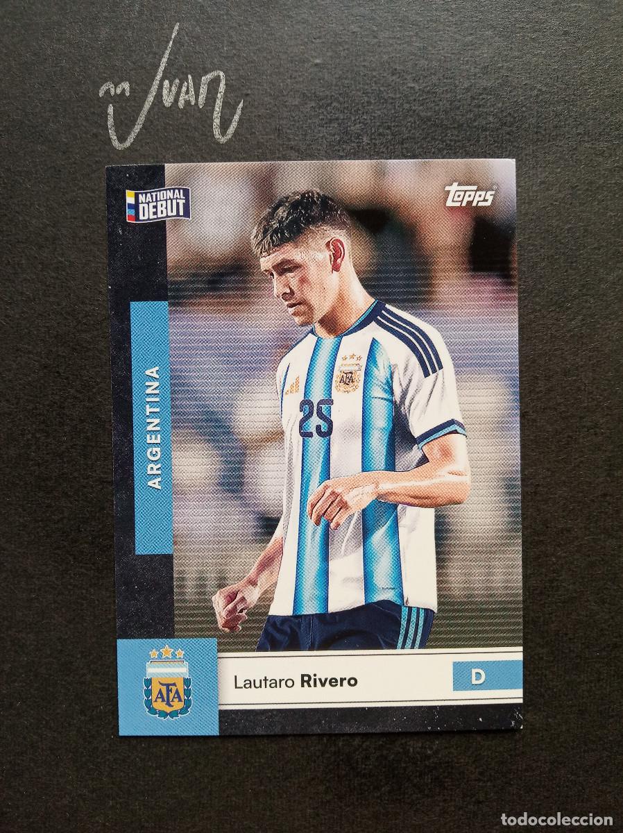 Cromos de f&uacute;tbol: 4 NATIONAL DEBUT LAUTARO RIVERO ⚽ TOPPS &reg; FIRST TEAM SET ARGENTINA FIFA WORLD CUP 2026 MUNDIAL