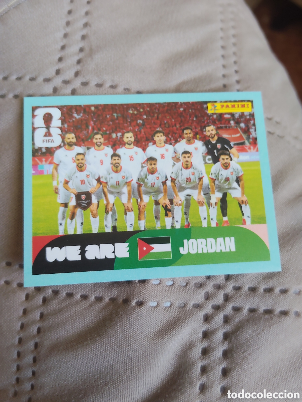 Cromos de f&uacute;tbol: Panini mundial 2026 JOR 13 Alineaci&oacute;n Jordania