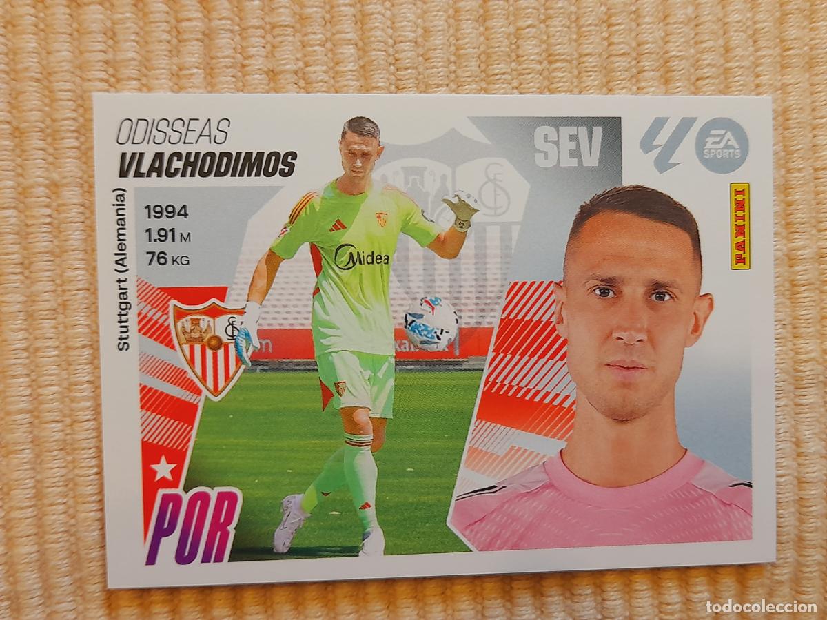 Cromos de f&uacute;tbol: CROMO 4 BIS VLACHODIMOS (COLOCA) SEVILLA FC LIGA 25-26 2025 2026 ALBUM ESTE