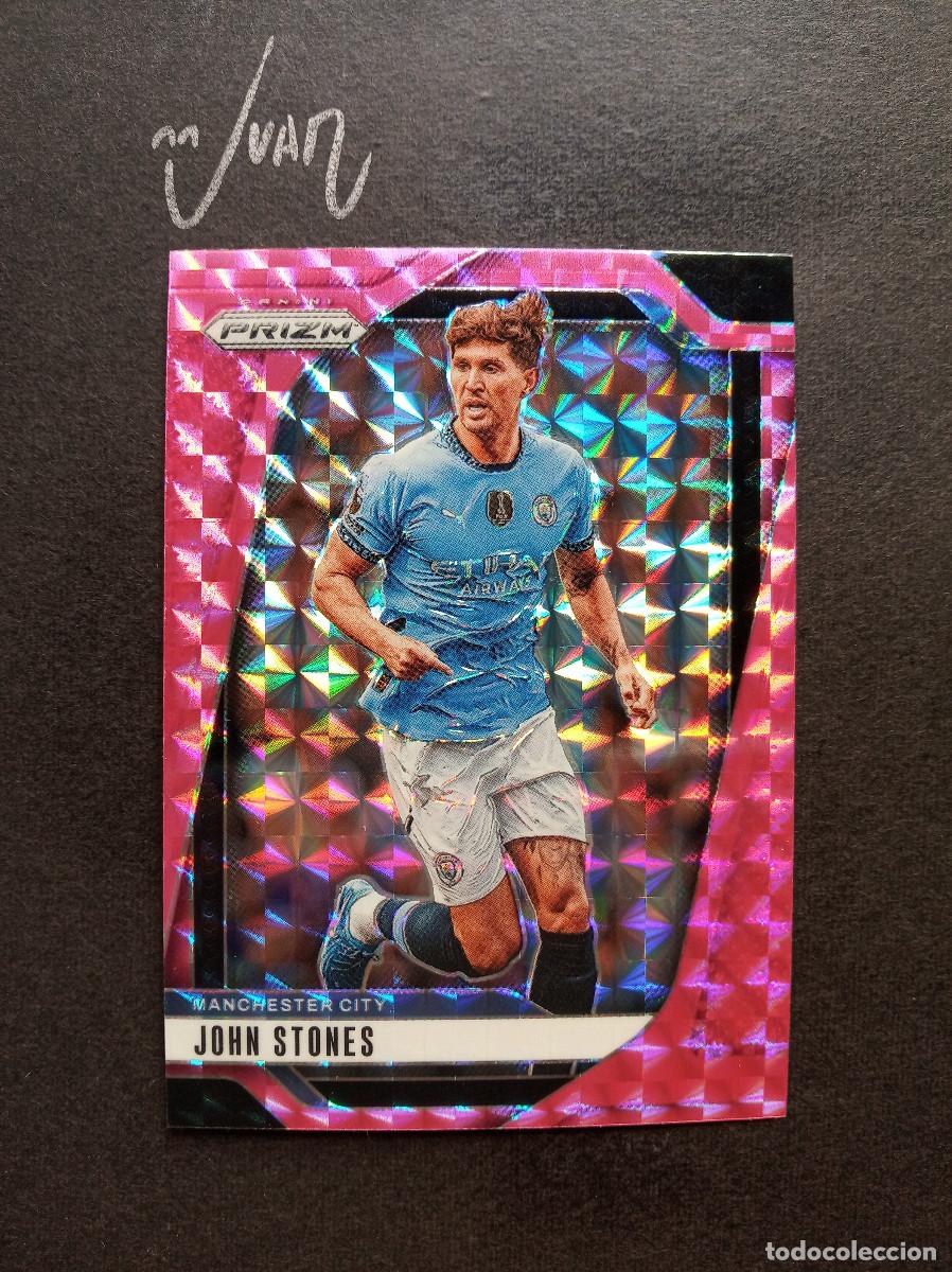 Cromos de f&uacute;tbol: N&ordm; 17 PARALELA PINK JOHN STONES MANCHESTER CITY ⚽ PANINI &reg; PRIZM PREMIER 2024 2025 24 25 NUEVO