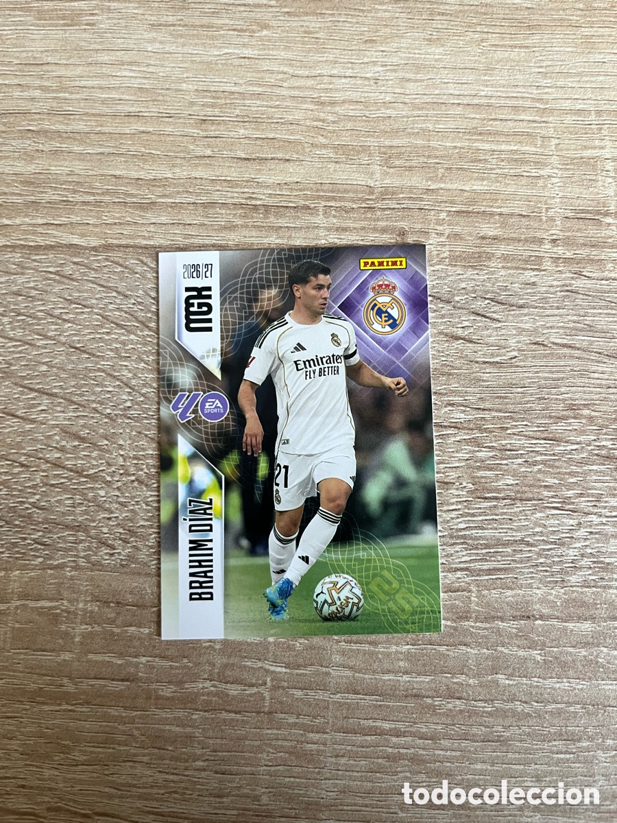 Cromos de f&uacute;tbol: 230 BRAHIM D&Iacute;AZ MEGACRACKS MGK 2026 2027 26 27 REAL MADRID