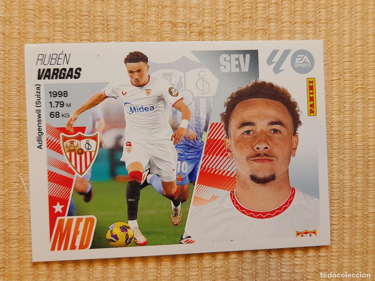 Cromos de f&uacute;tbol: CROMO 14 VARGAS (SEVILLA FC) LIGA 25-26 2025 2026 ALBUM ESTE