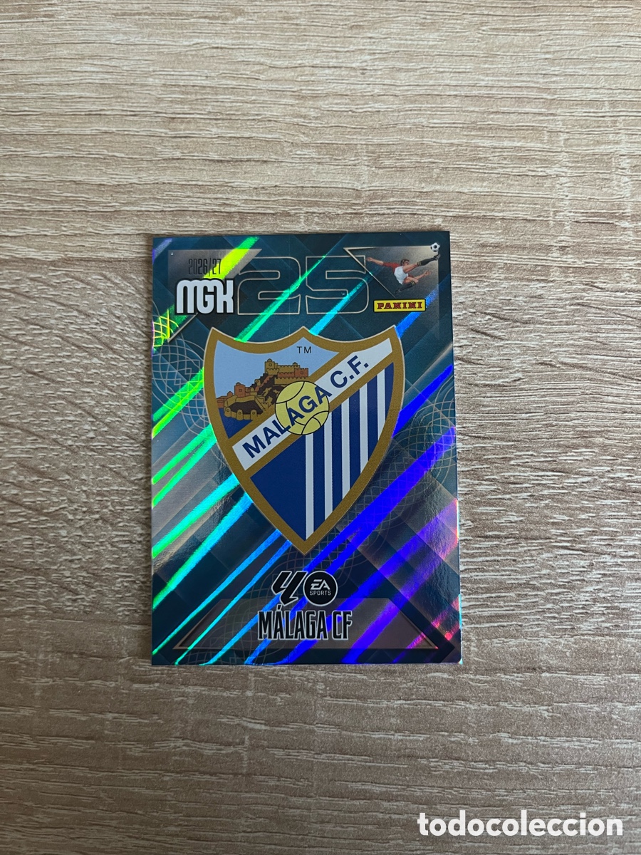 Cromos de f&uacute;tbol: 235 ESCUDO MEGACRACKS MGK 2026 2027 26 27 M&Aacute;LAGA