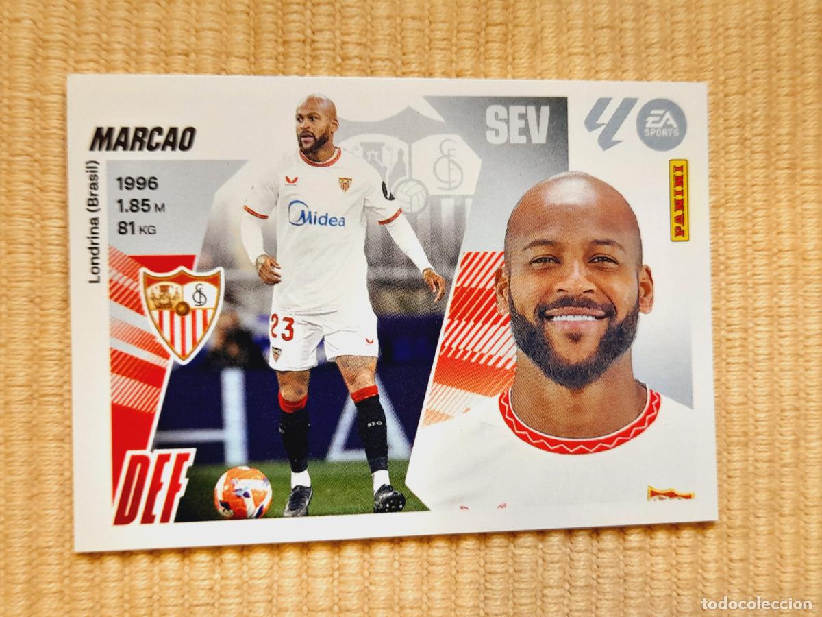 Cromos de f&uacute;tbol: CROMO 7B (7 B) MARCAO (SEVILLA FC) LIGA 25-26 2025 2026 ALBUM ESTE