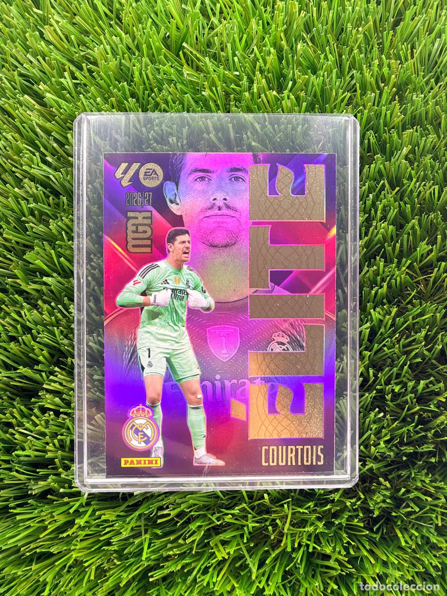 Cromos de f&uacute;tbol: N&ordm; 4 Courtois &Eacute;lite Real Madrid CF Megacracks 26 27
