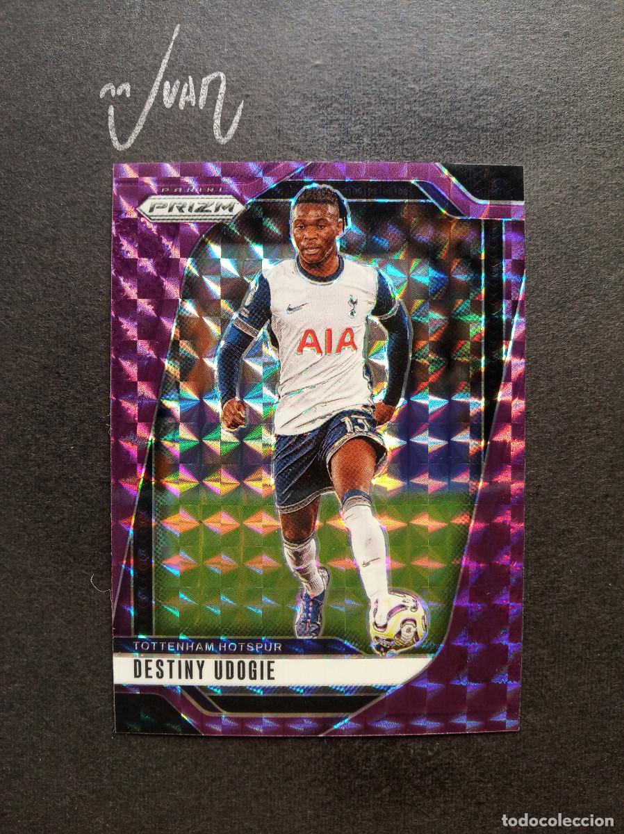 Cromos de f&uacute;tbol: NUMERADA #/249 PURPLE MOSAIC UDOGIE TOTTENHAM HOTSPUR ⚽ PANINI &reg; PRIZM PREMIER 2024 2025 24 25