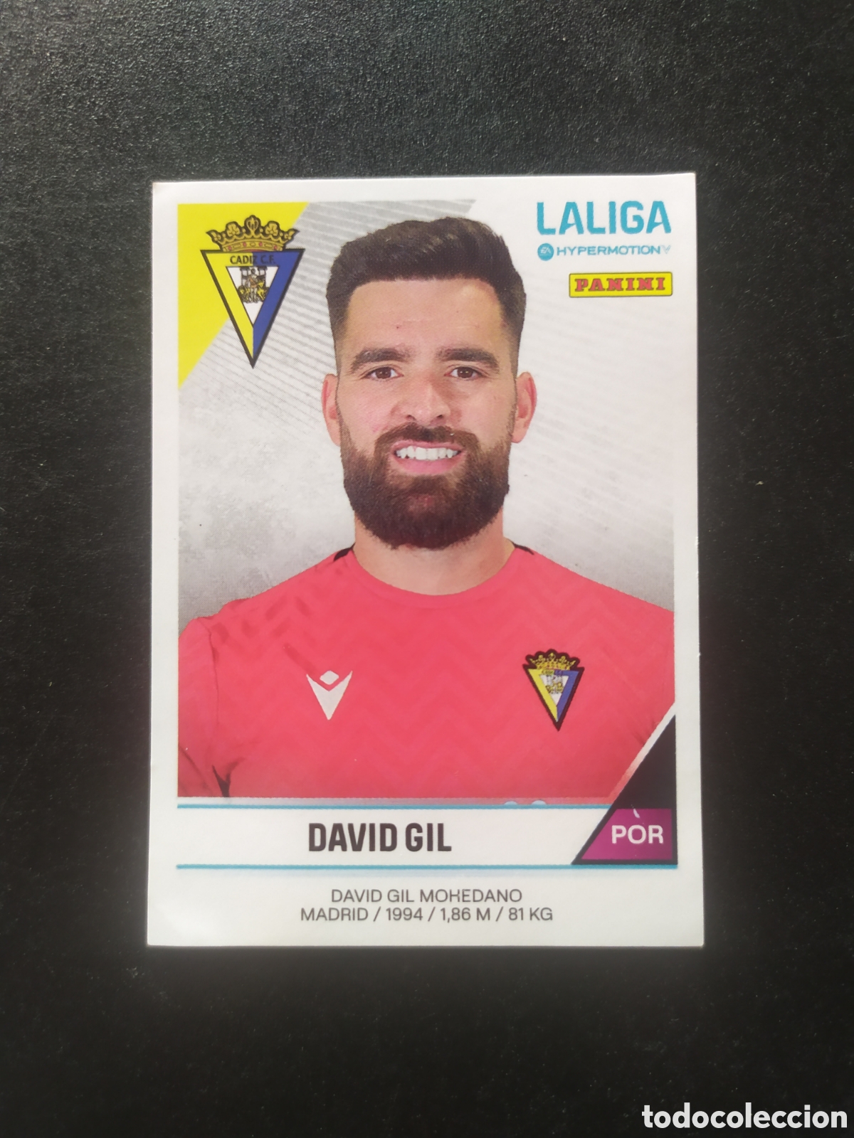 Cromos de f&uacute;tbol: Liga Hypermotion 2024 2025 24 25 panini David Gil n&deg; 61 Cadiz