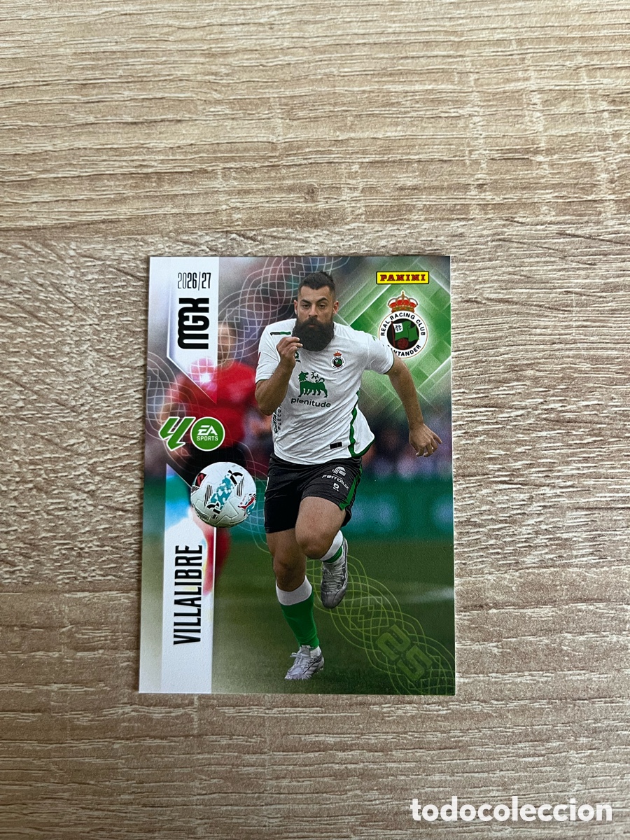 Cromos de f&uacute;tbol: 287 VILLALIBRE MEGACRACKS MGK 2026 2027 26 27 REAL RACING CLUB DE SANTANDER