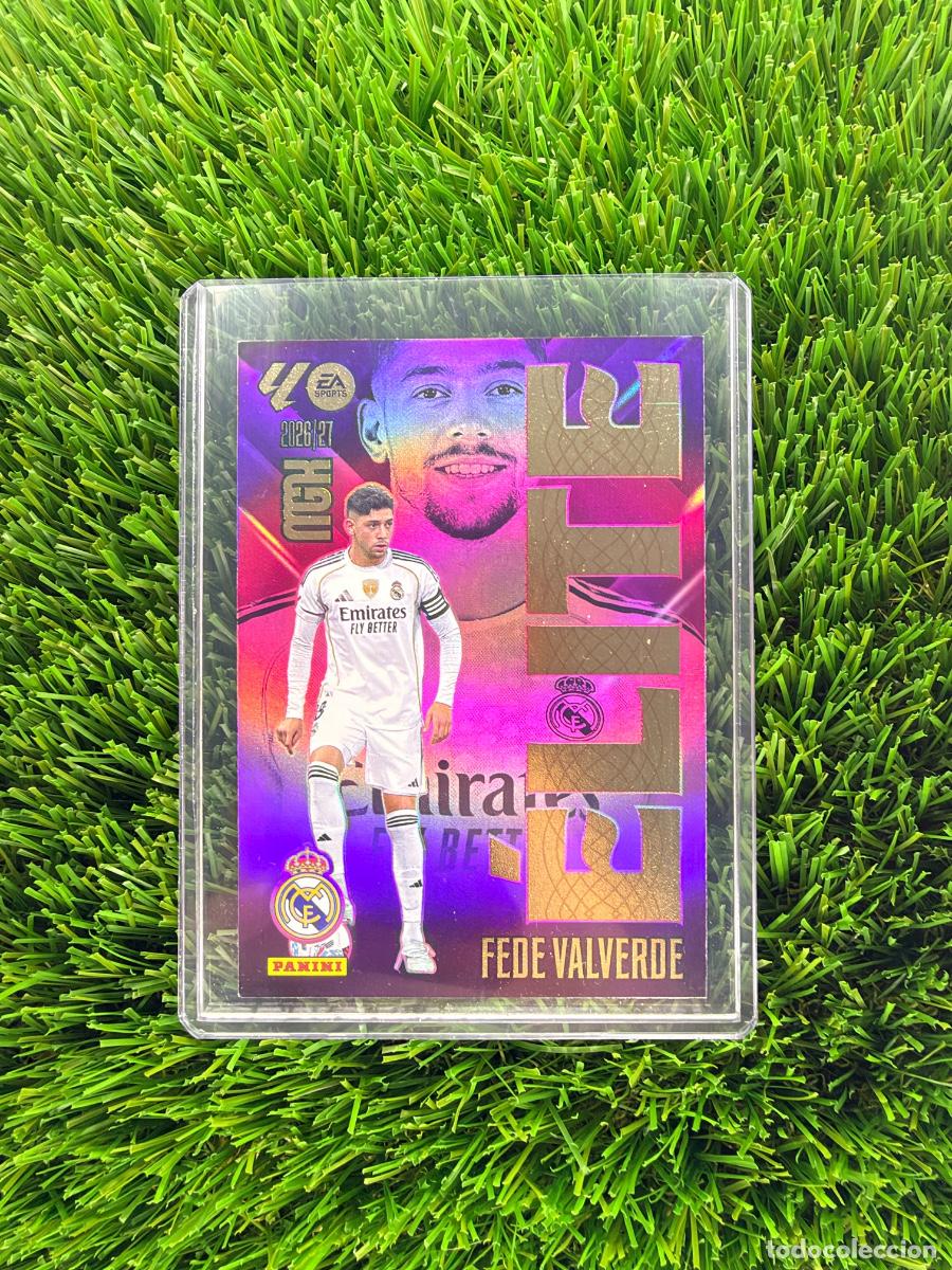 Cromos de f&uacute;tbol: N&ordm; 5 Fede Valverde &Eacute;lite Real Madrid CF Megacracks 26 27