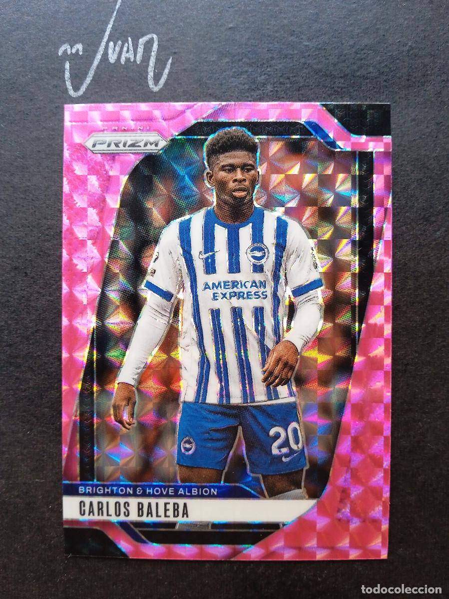 Cromos de Futebol: N&ordm; 174 PARALELA PINK MOSAIC CARLOS BALEBA BRIGHTON ⚽ PANINI &reg; PRIZM PREMIER 2024 2025 24 25