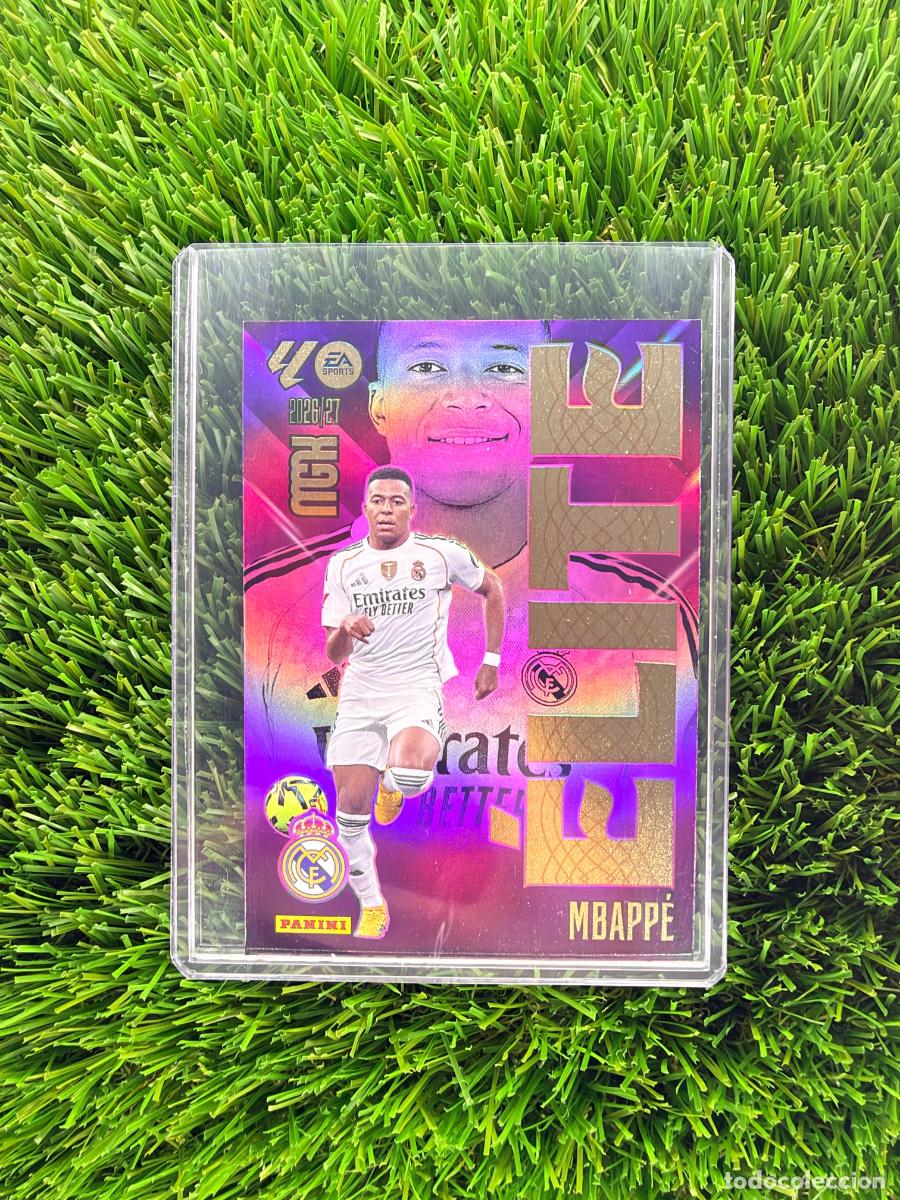 Cromos de f&uacute;tbol: N&ordm; 10 Mbapp&eacute; &Eacute;lite Real Madrid CF Megacracks 26 27