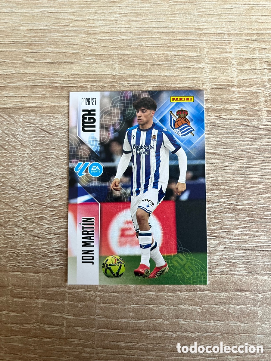 Cromos de f&uacute;tbol: 311 JON MART&Iacute;N MEGACRACKS MGK 2026 2027 26 27 REAL SOCIEDAD