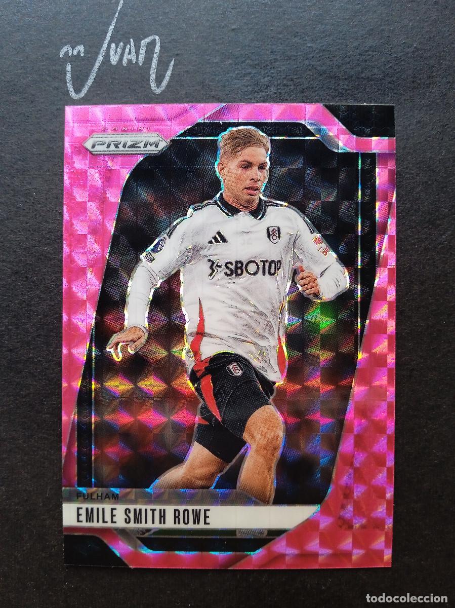 Cromos de f&uacute;tbol: N&ordm; 205 PARALELA PINK MOSAIC SMITH ROWE FULHAM DINAMARCA ⚽ PANINI &reg; PRIZM PREMIER 2024 2025 24 25