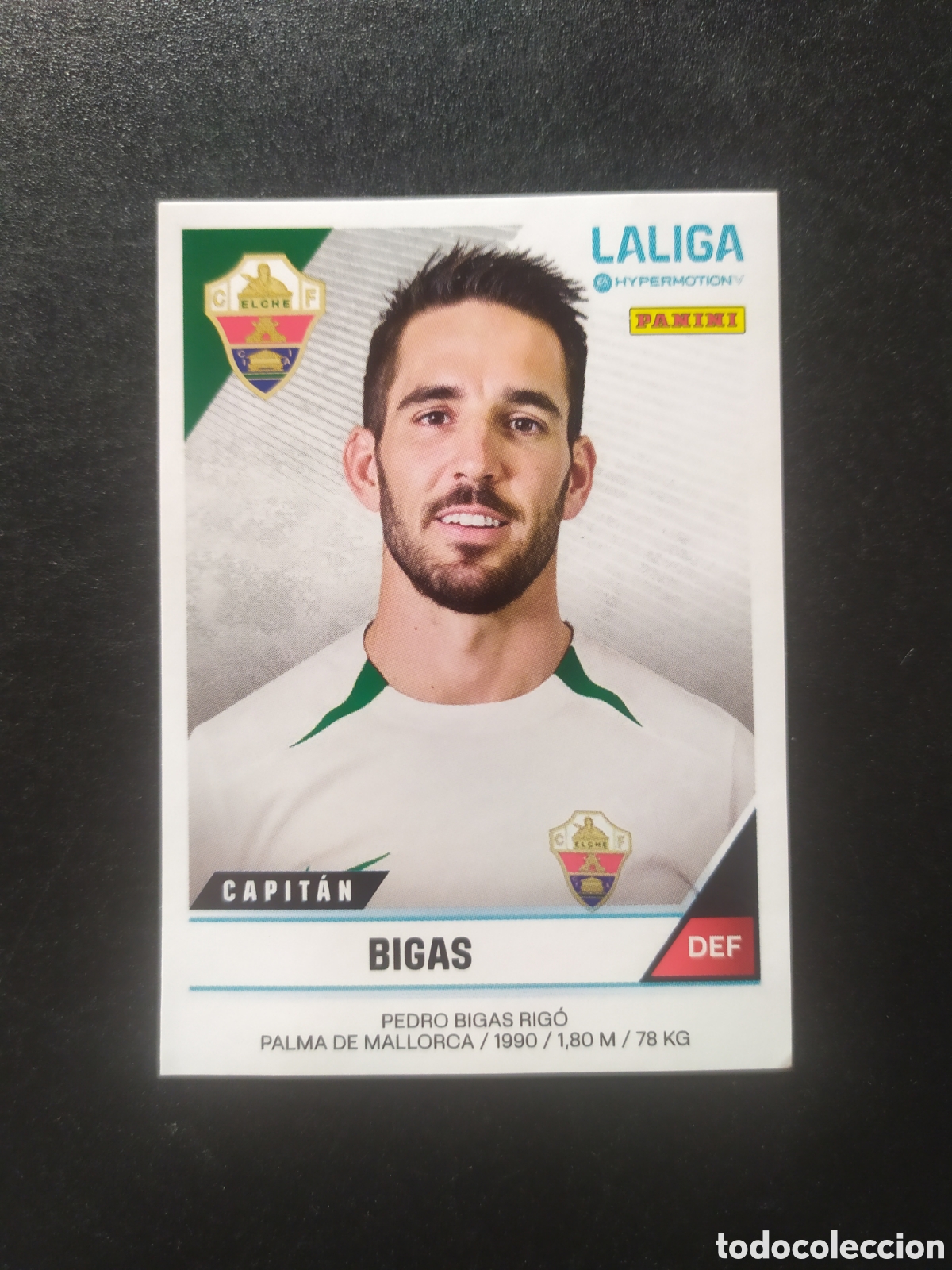 Cromos de f&uacute;tbol: Liga Hypermotion 2024 2025 24 25 panini Bigas n&deg; 180 Elche