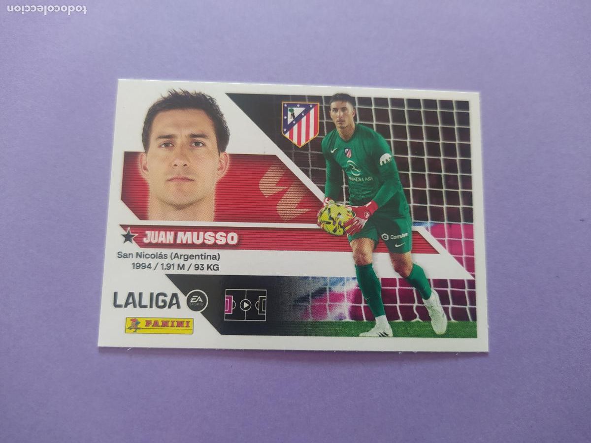 Cromos de f&uacute;tbol: LIGA ESTE 2026 2027 26 27 NUEVO - ATLETICO DE MADRID N&ordm; 4 MUSSO