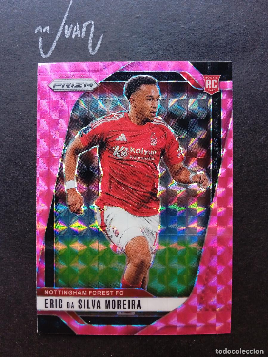 Cromos de Futebol: 263 PARALELA PINK MOSAIC ROOKIE MOREIRA NOTTINGHAM FOREST ⚽ PANINI &reg; PRIZM PREMIER 2024 2025 24 25