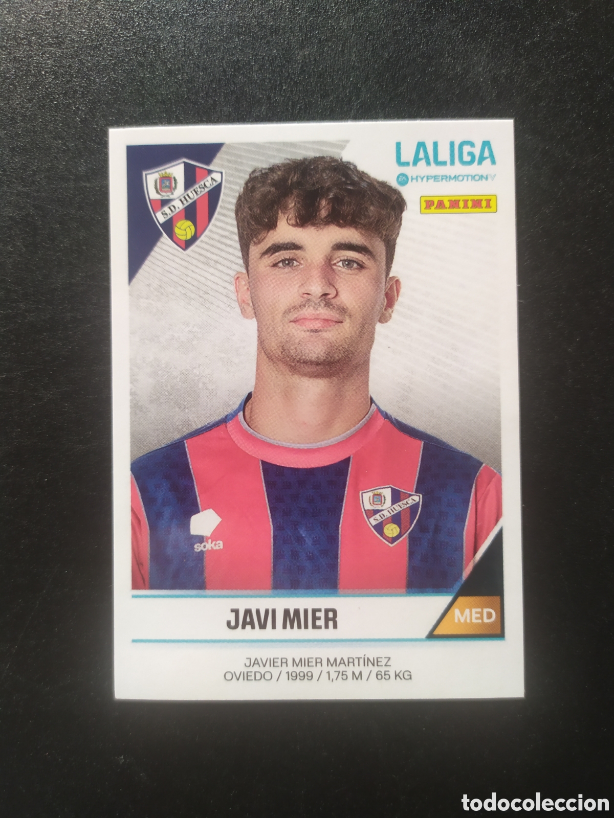 Cromos de f&uacute;tbol: Liga Hypermotion 2024 2025 24 25 panini Javi Mier n&deg; 262 Huesca