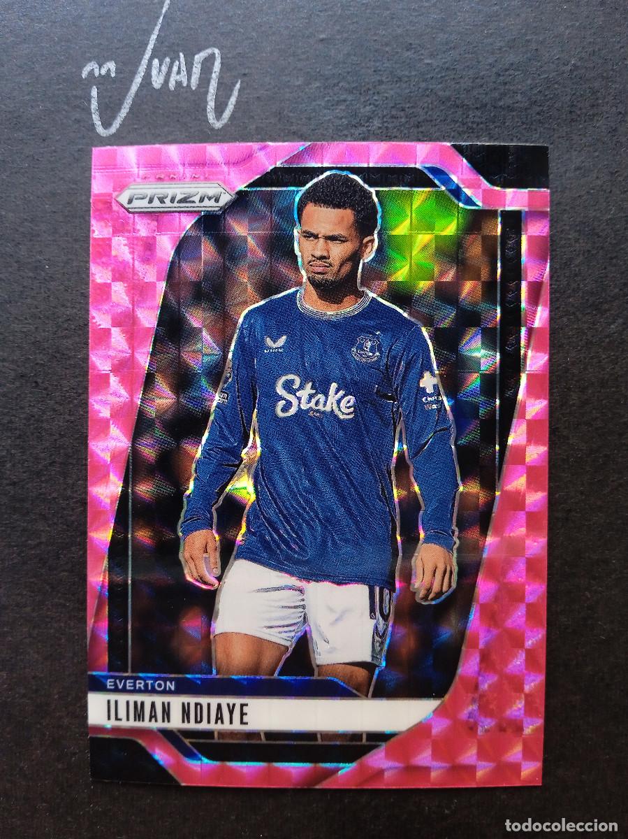 Fu&szlig;ball-Sticker: N&ordm; 235 PARALELA PINK MOSAIC ILIMAN NDIAYE EVERTON SENEGAL ⚽ PANINI &reg; PRIZM PREMIER 2024 2025 24 25