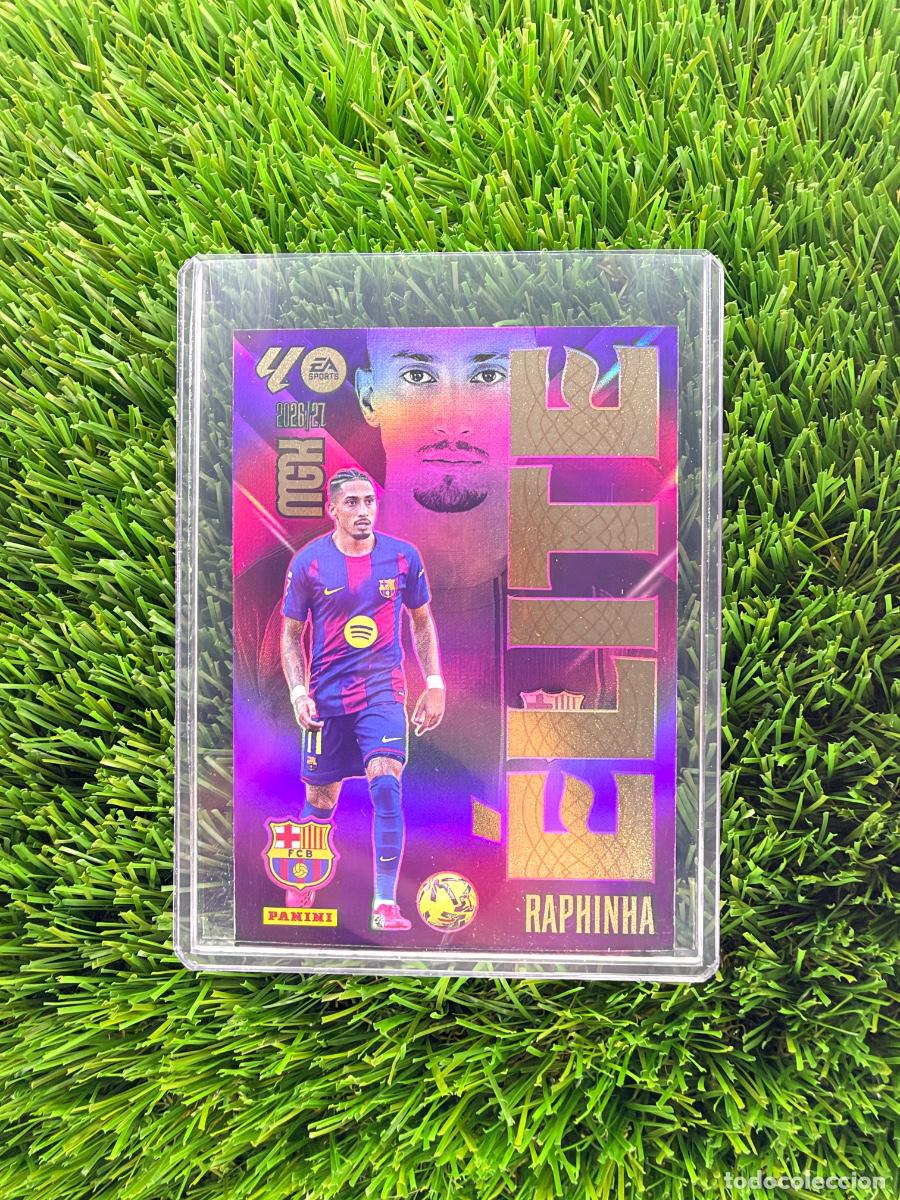Cromos de f&uacute;tbol: N&ordm; 16 Raphinha &Eacute;lite FC Barcelona Megacracks 26 27