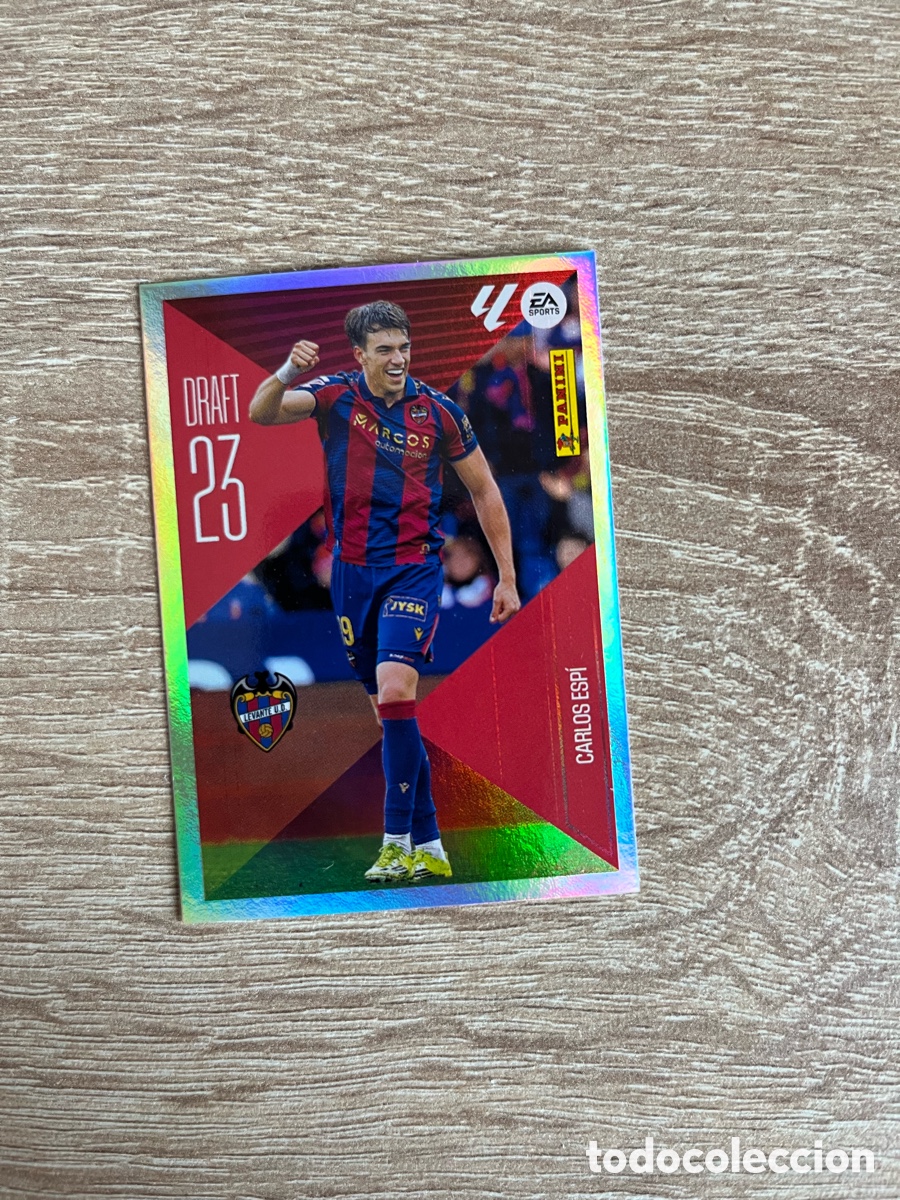 Cromos de f&uacute;tbol: CARLOS ESP&Iacute; LEVANTE DRAFT 23 LIGA ESTE ESTE EDICIONES ESTE 2026 2027 26 27