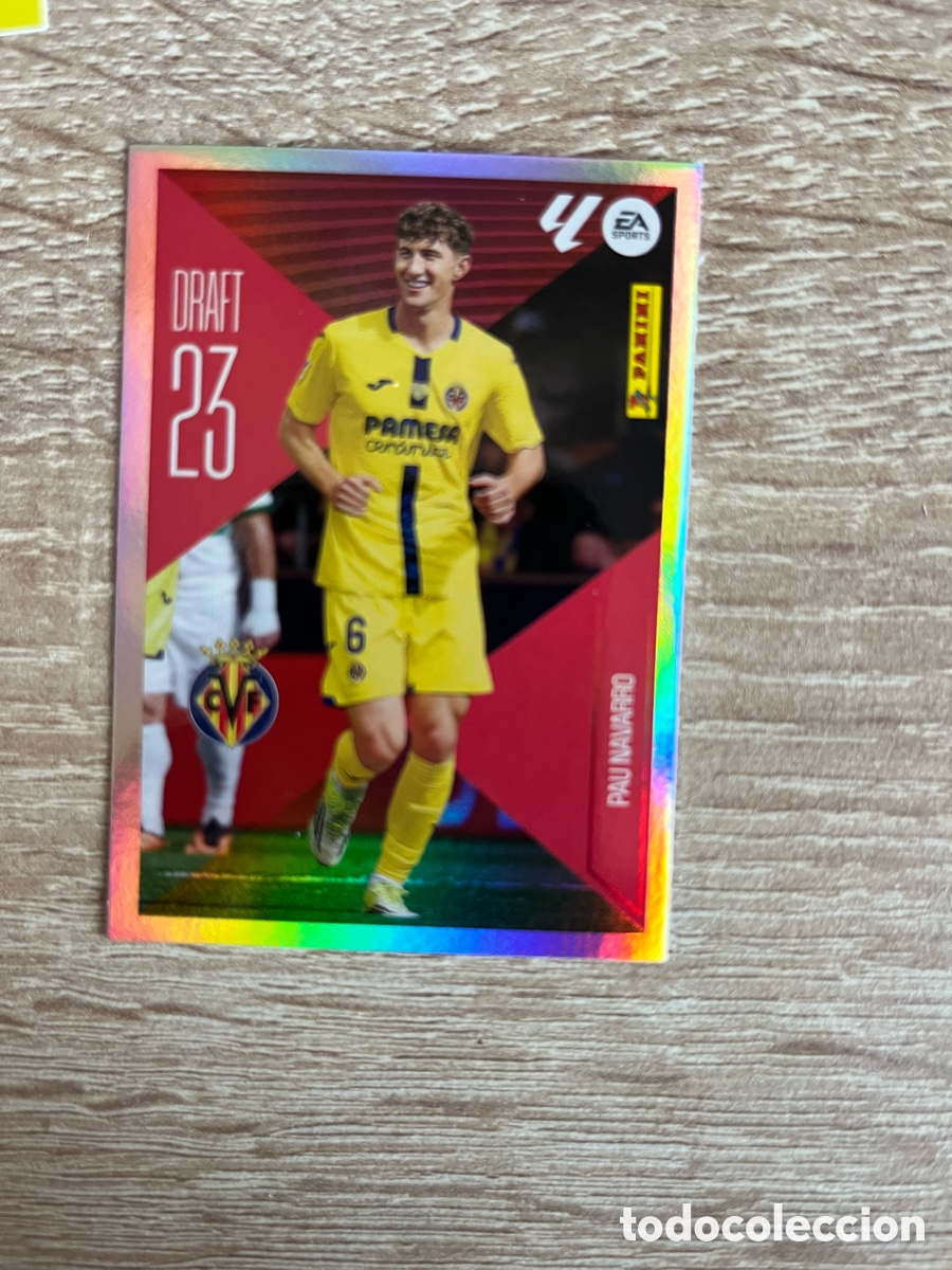 Cromos de f&uacute;tbol: PAU NAVARRO VILLARREAL DRAFT 23 LIGA ESTE ESTE EDICIONES ESTE 2026 2027 26 27