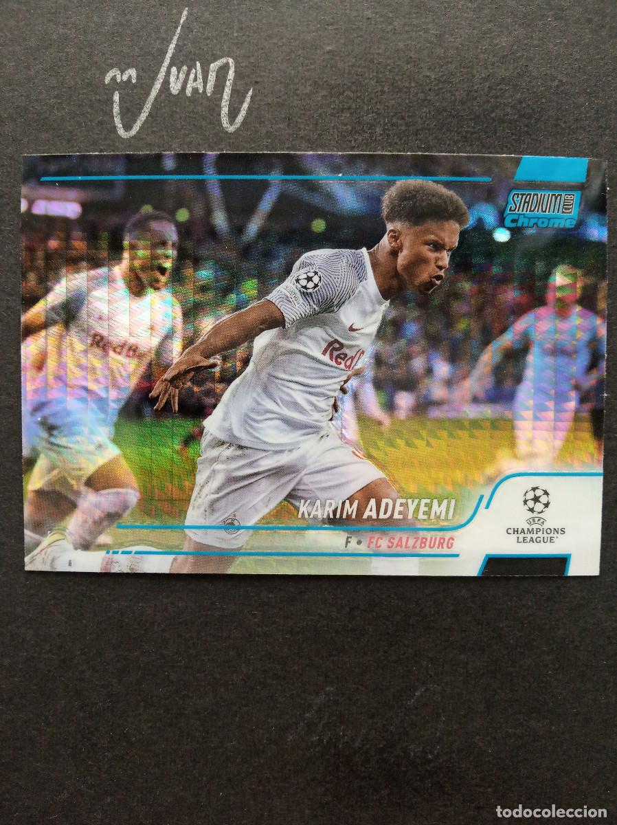 Fu&szlig;ball-Sticker: 81 BLUE PRISM ADEYEMI SALZBURG BARCELONA MUNDIAL 2026 ⚽ TOPPS &reg; CHROME STADIUM CLUB 2021 2022 21 22